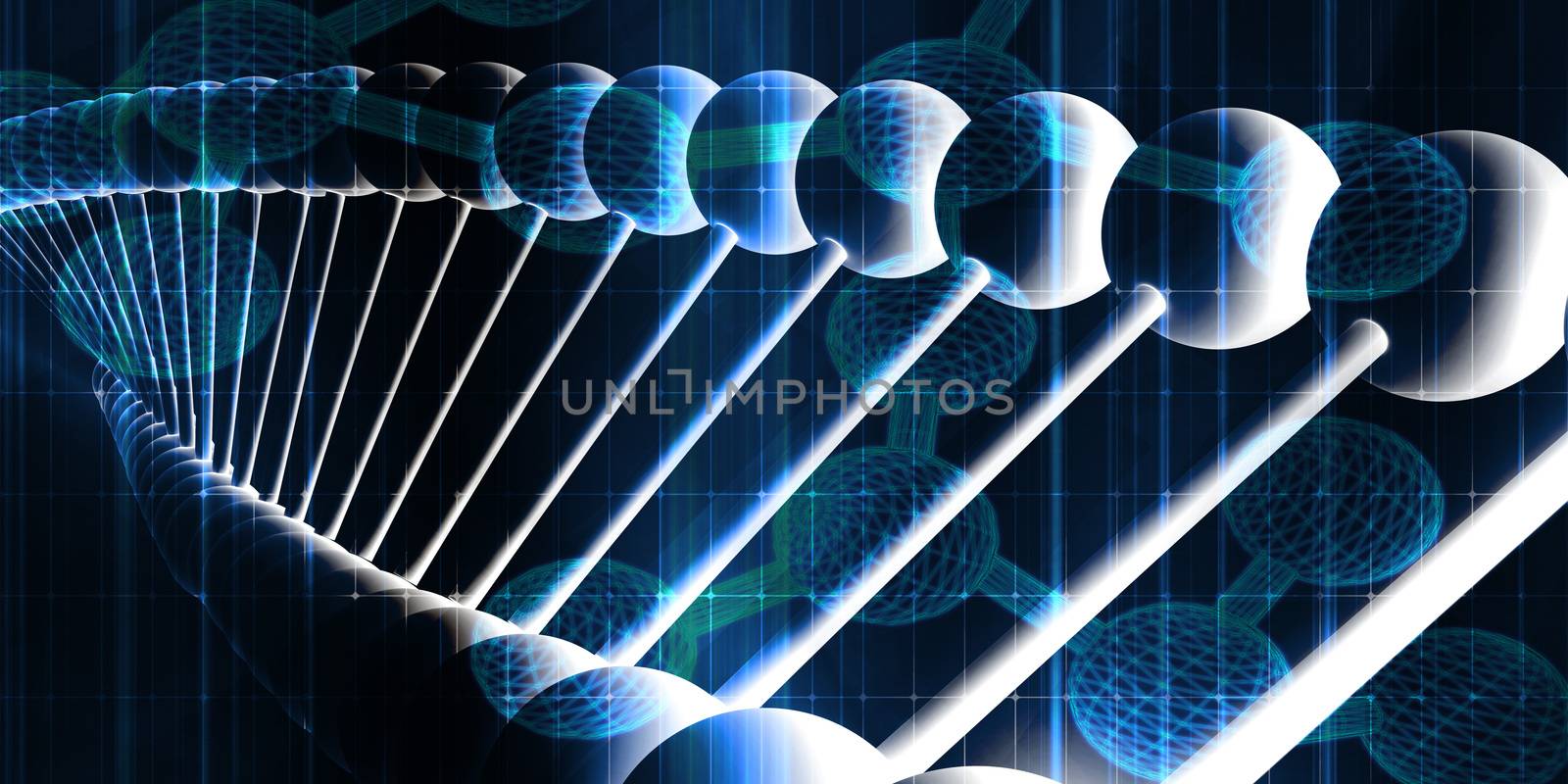 DNA Helix Abstract Background as a Science Concept