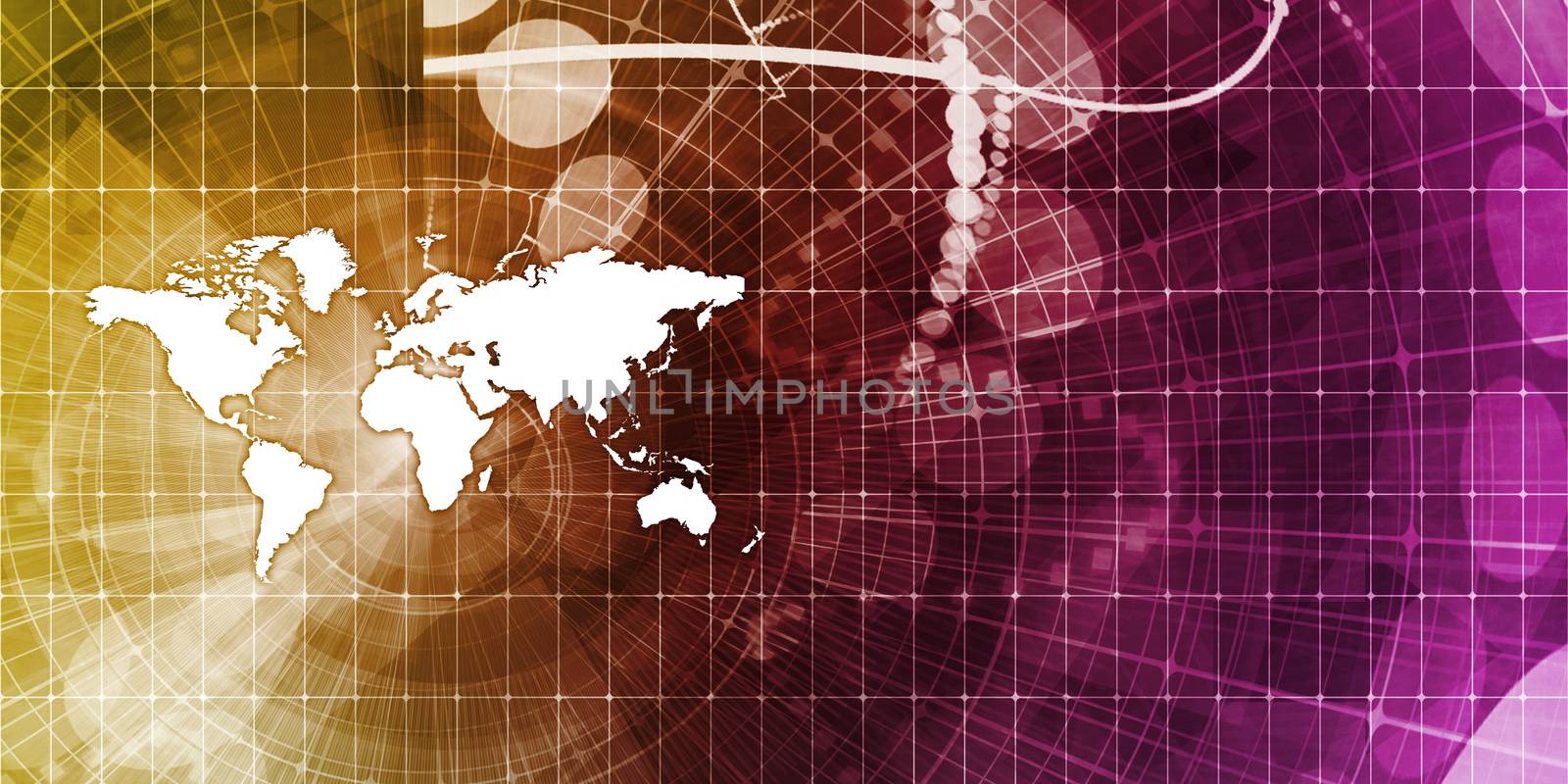 Global Business Abstract Background for Presentation
