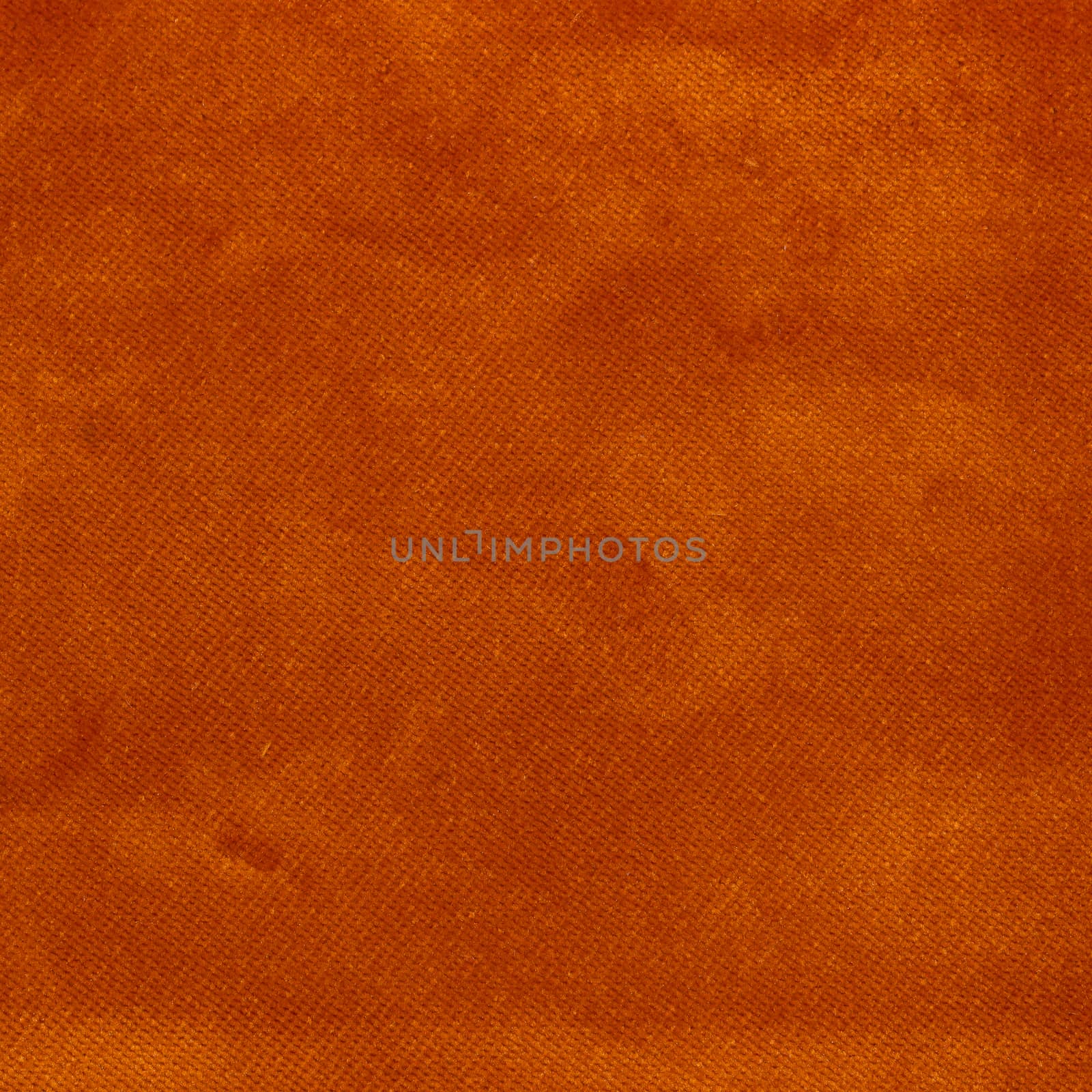 The Velvet fabric texture in orange color. Square shape