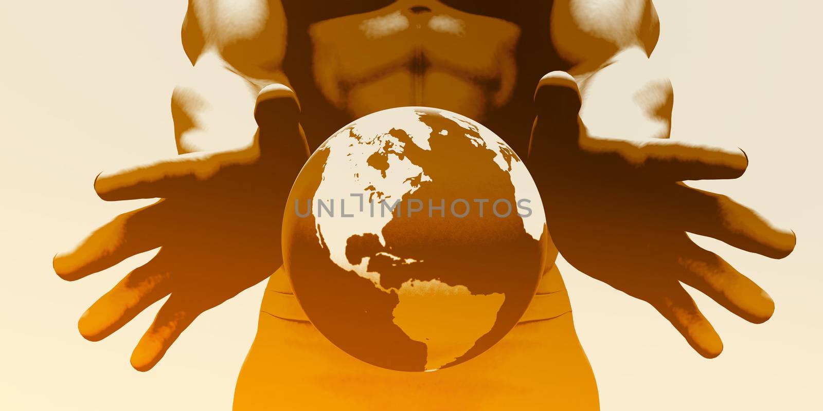 Global Business and Market Leader Company as Concept