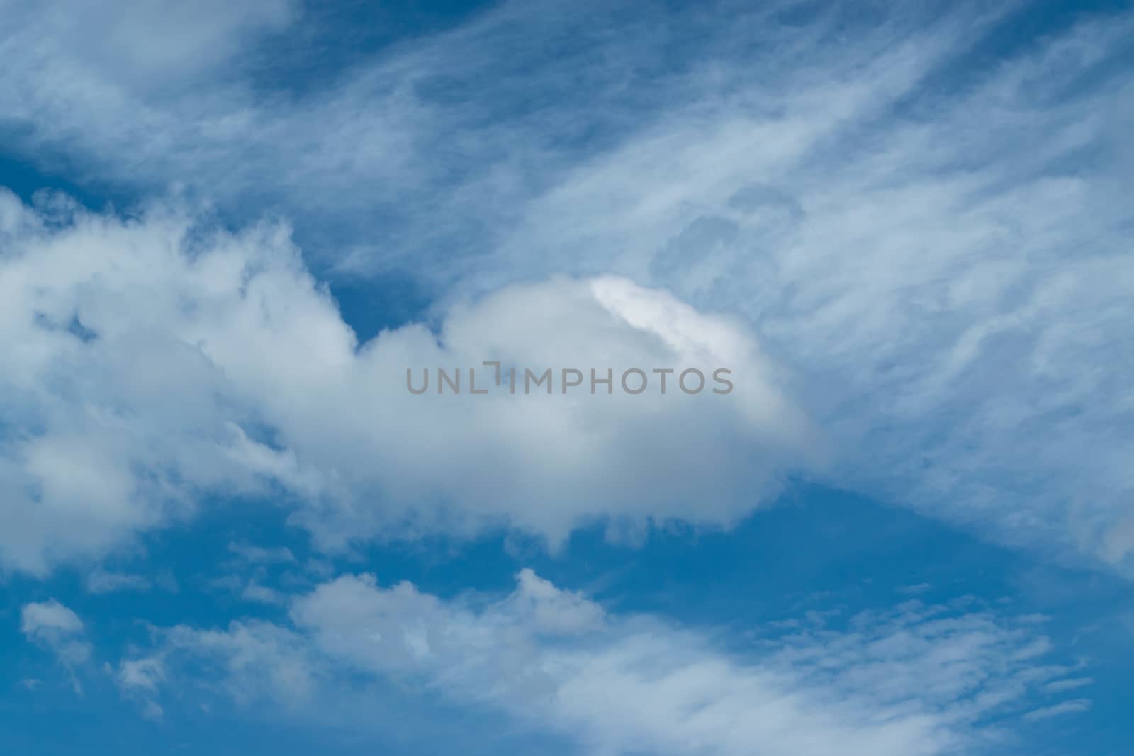 Clouds on the blue sky