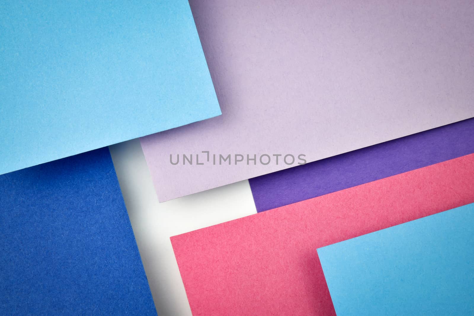 abstract background blue and red paper slanting over each other
