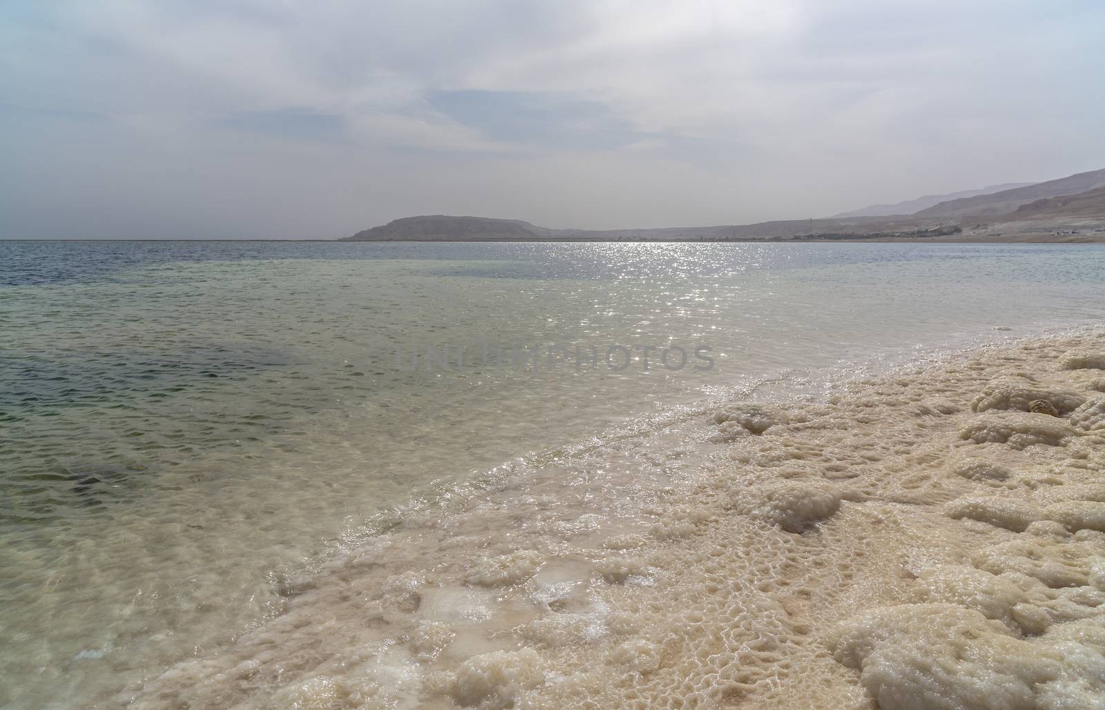 Dead Sea the landscape sunny summer day