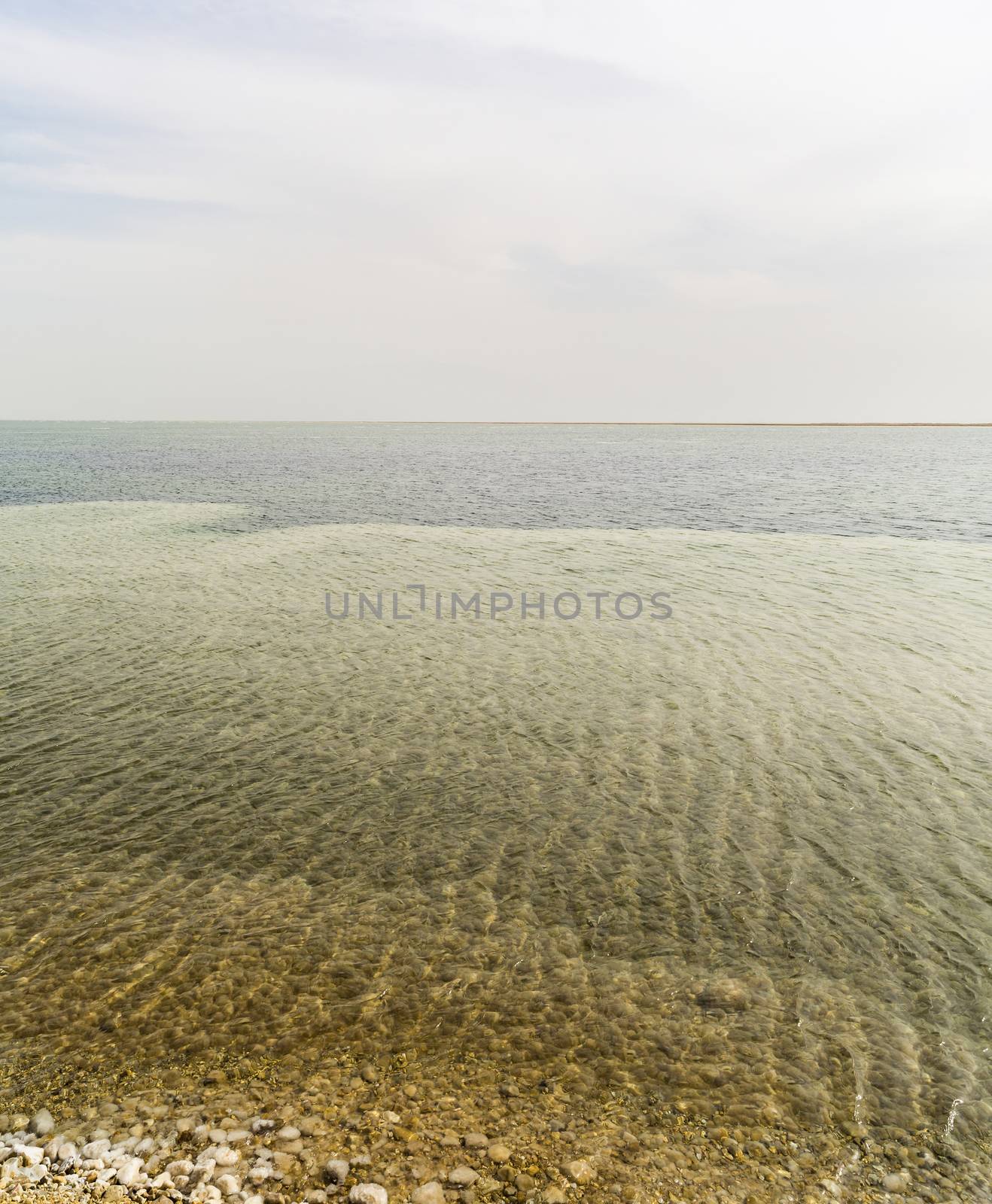 Dead Sea the landscape sunny summer day