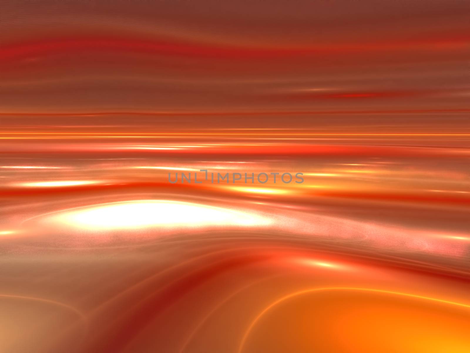 Alien sand landscape - abstract computer-generated image. Fractal art: curves and light spots like dunes in the desert. For covers, web design, posters.