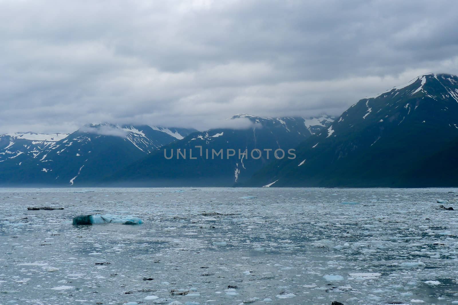 The approach to the Hubbard Glacier in Alaska