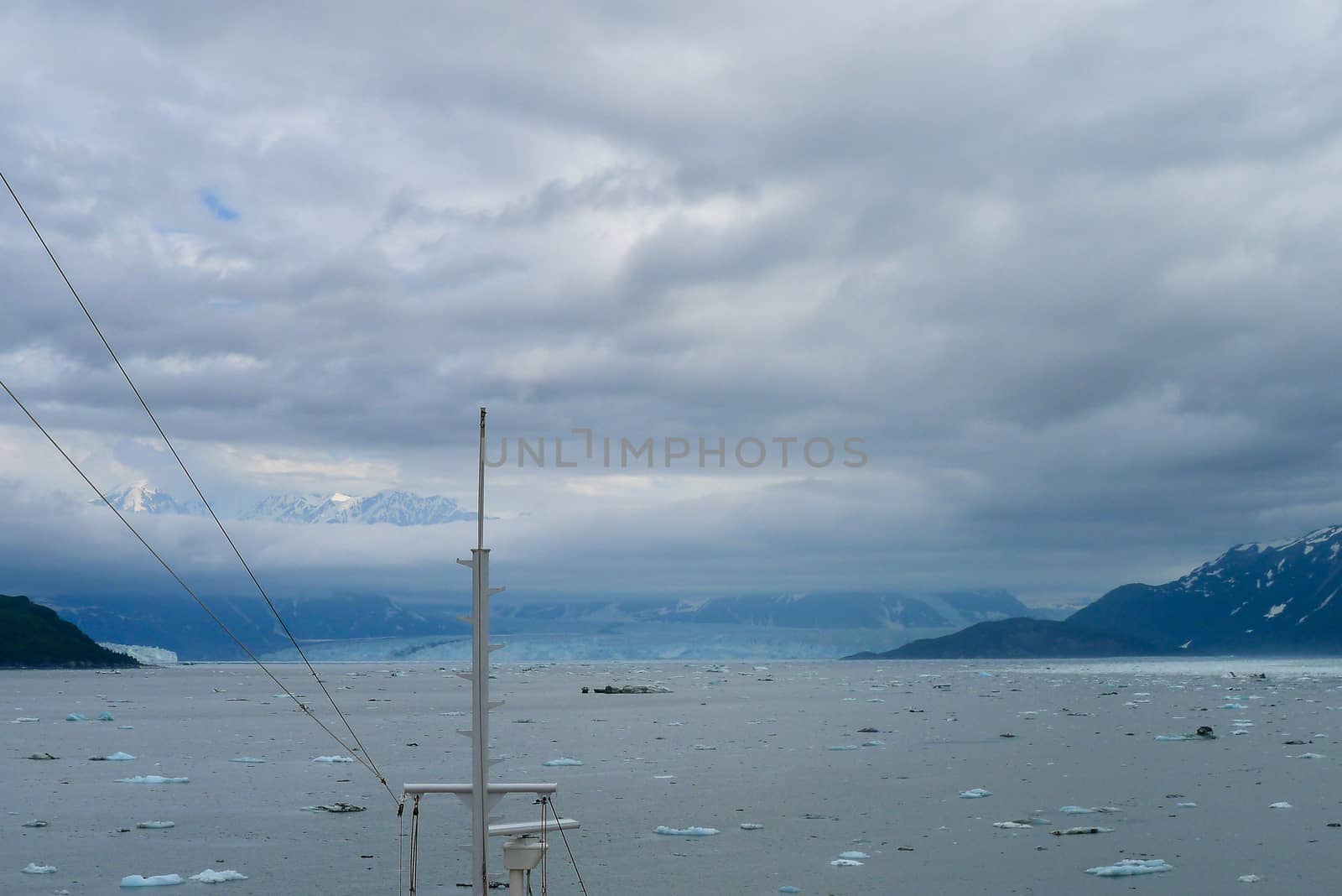 Approaching the Hubbard Glacier in Alaska by chrisukphoto