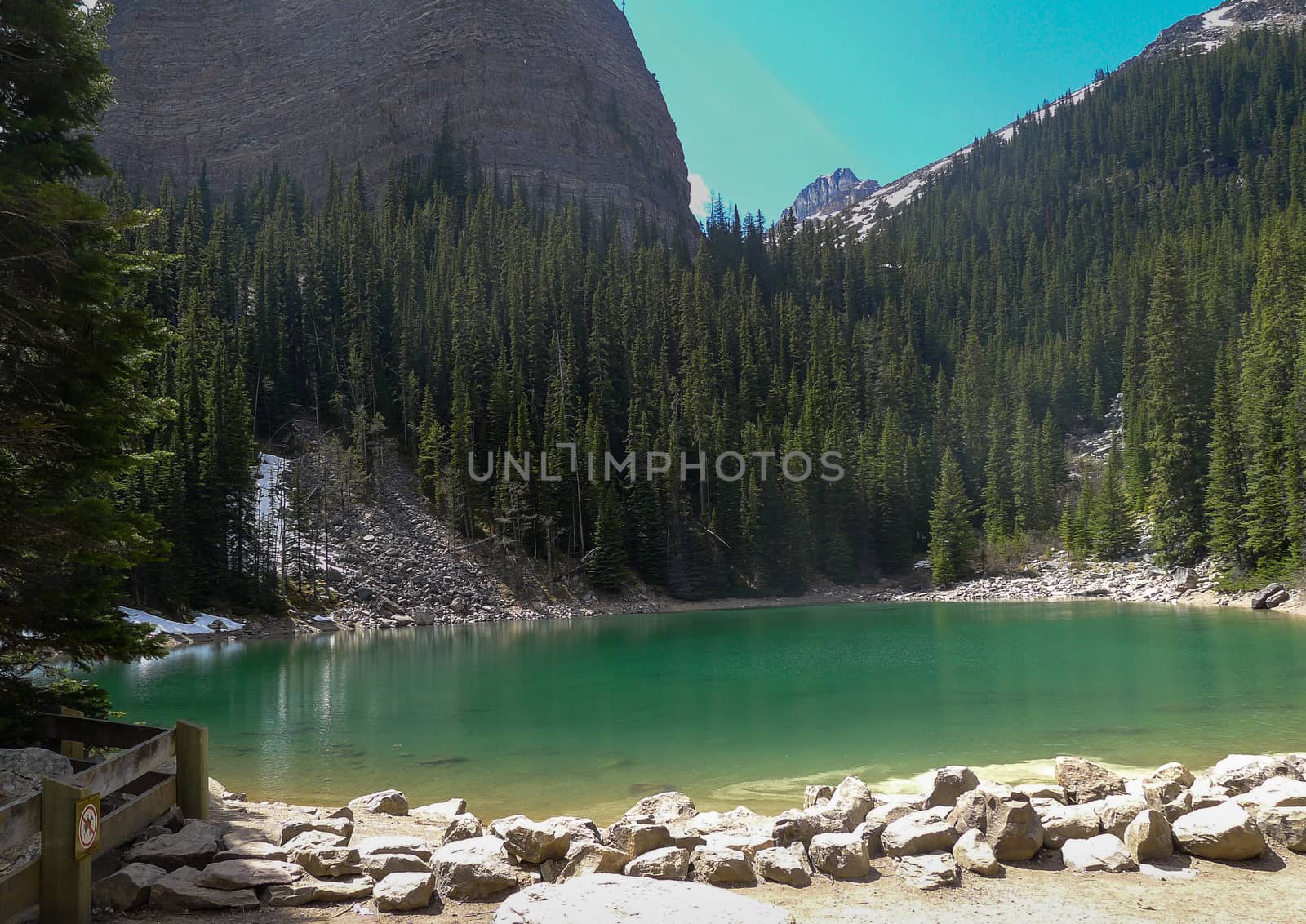 Glacial pool near Lake Louise in Canada by chrisukphoto