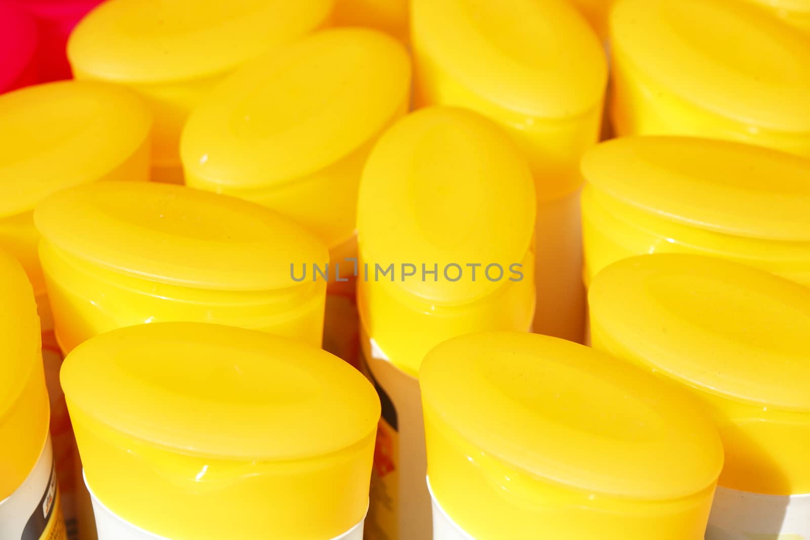 Plastic Bottles with Shower Gel