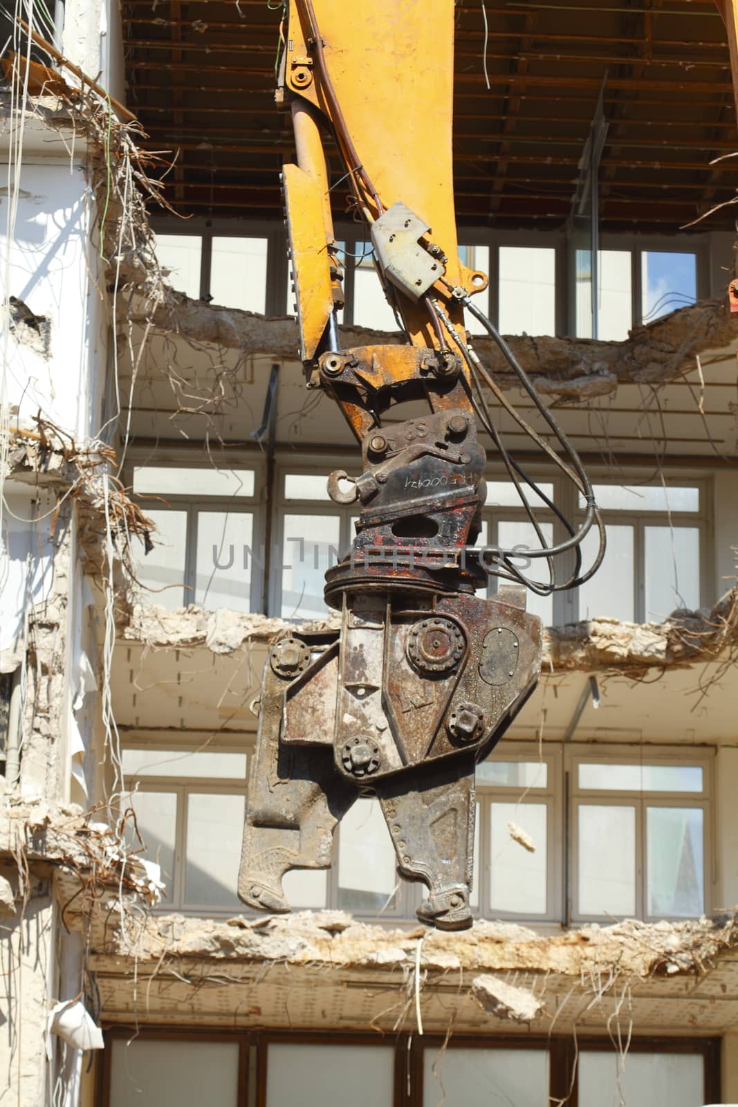 Building Demolition,  Condemned House, Bremen, Germany, Europe
