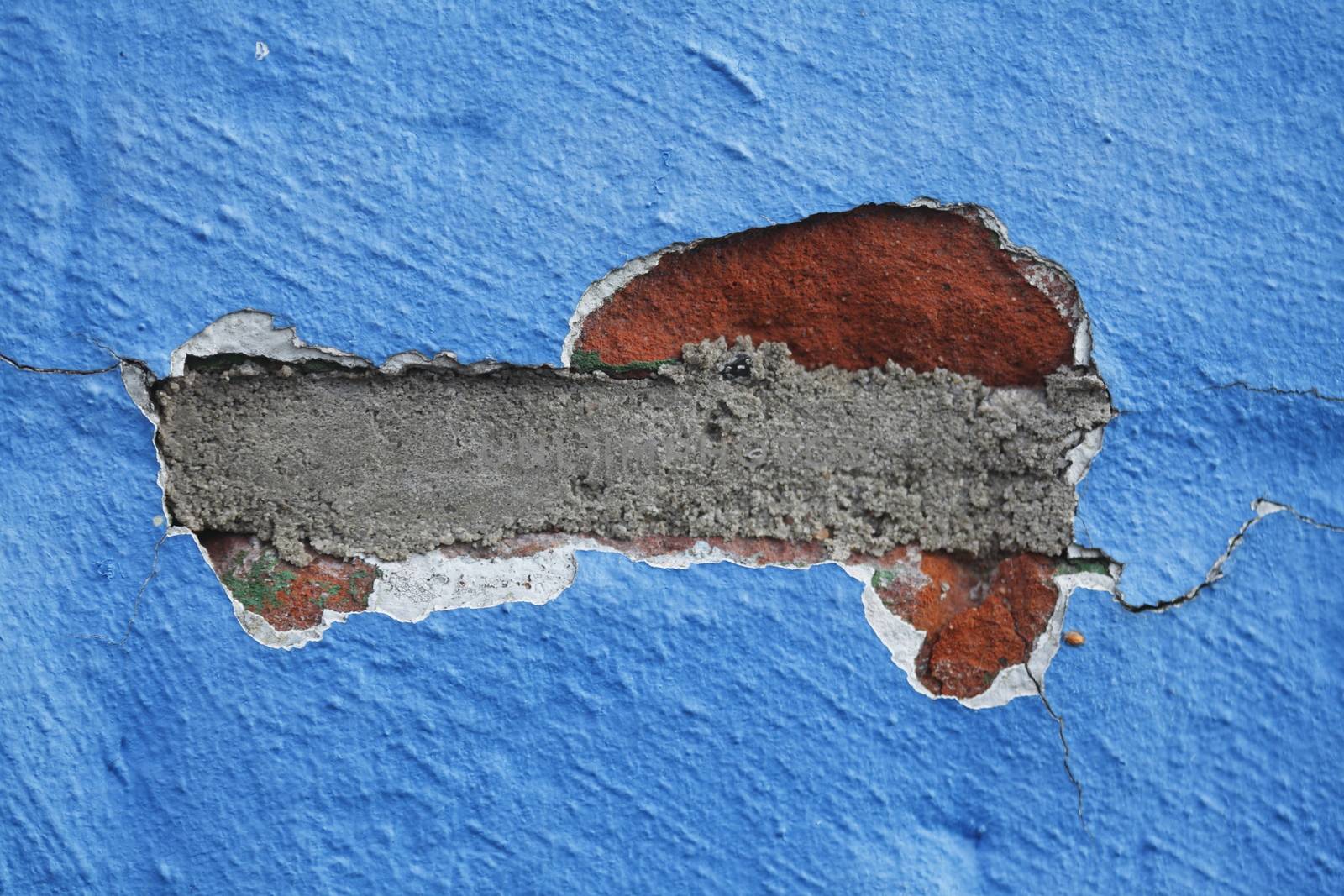 Blue  Brick in a Wall