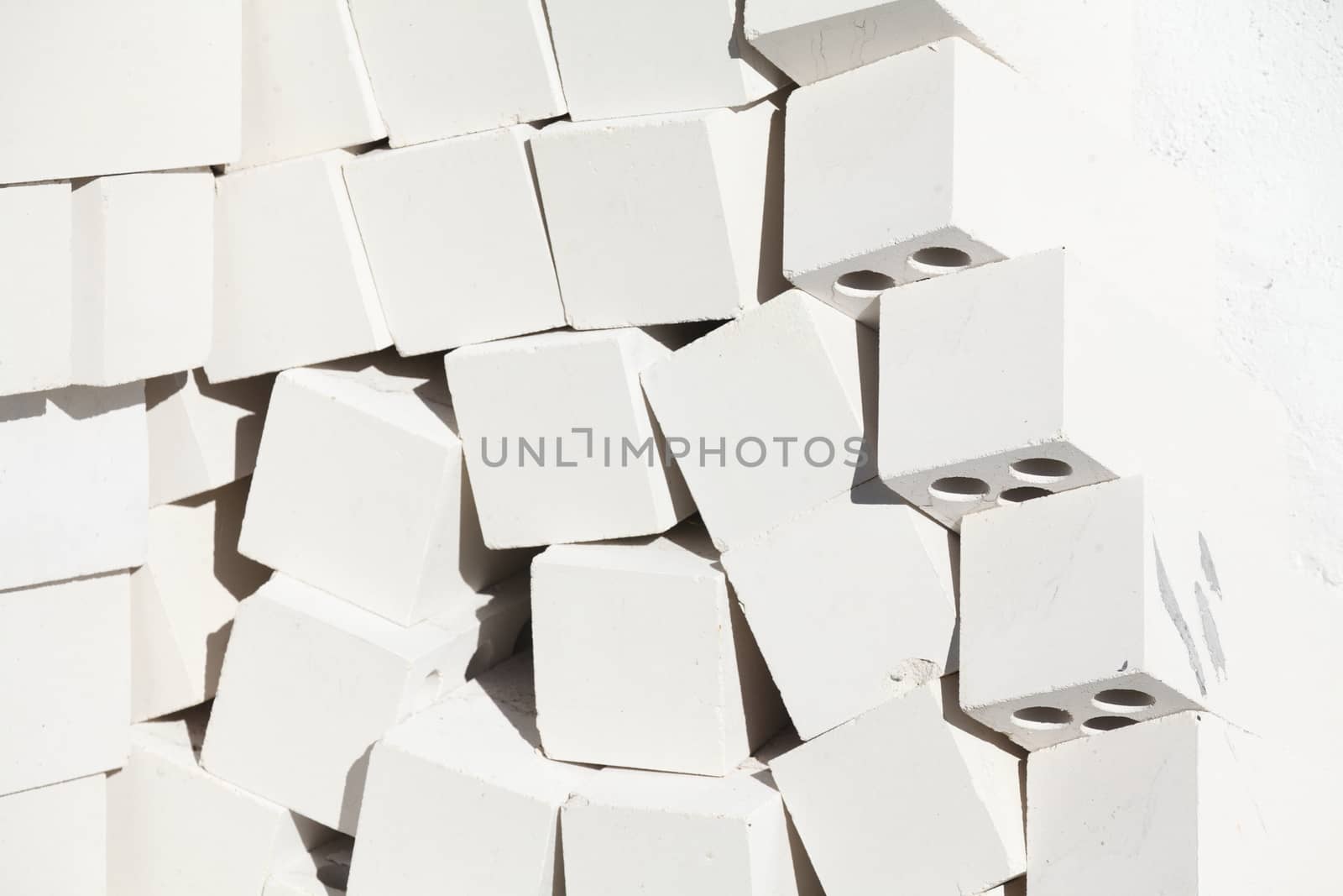 white building blocks