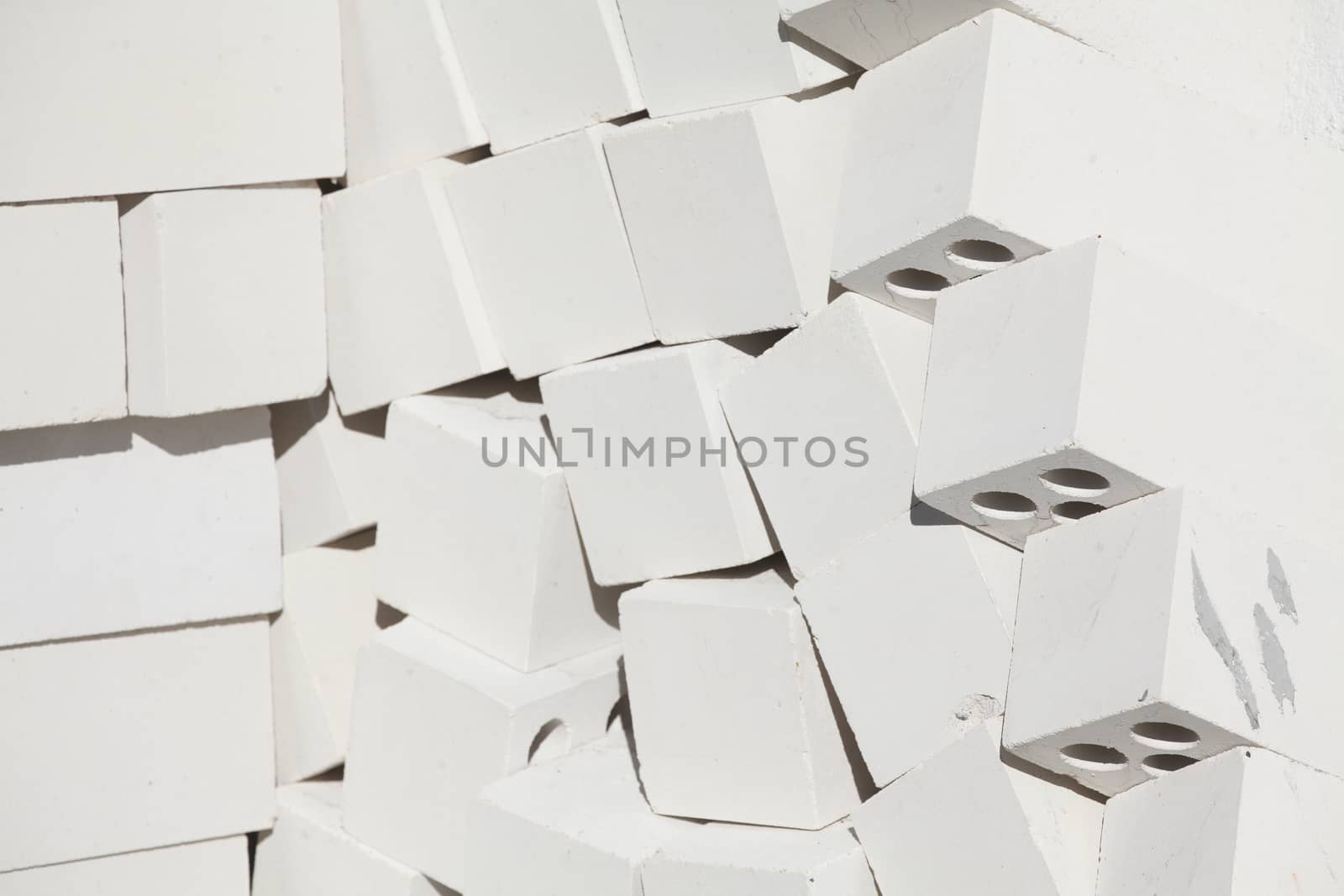 white building blocks