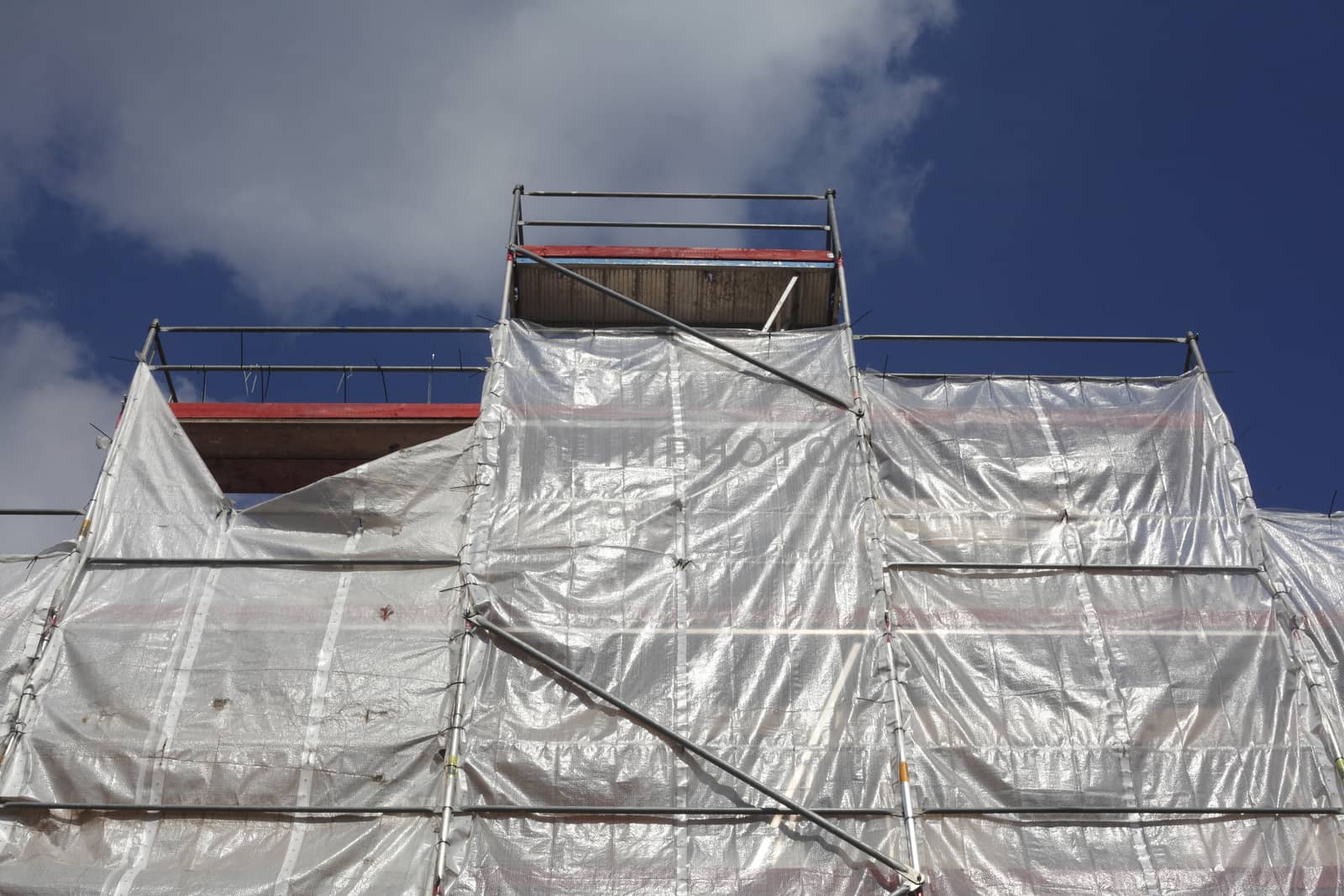 construction site on a  house roof
