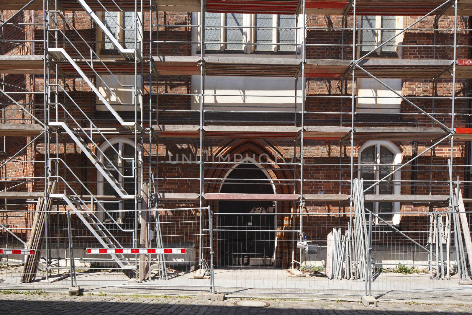 Greifswalder Dom, Construction Site, Germany, Europe
