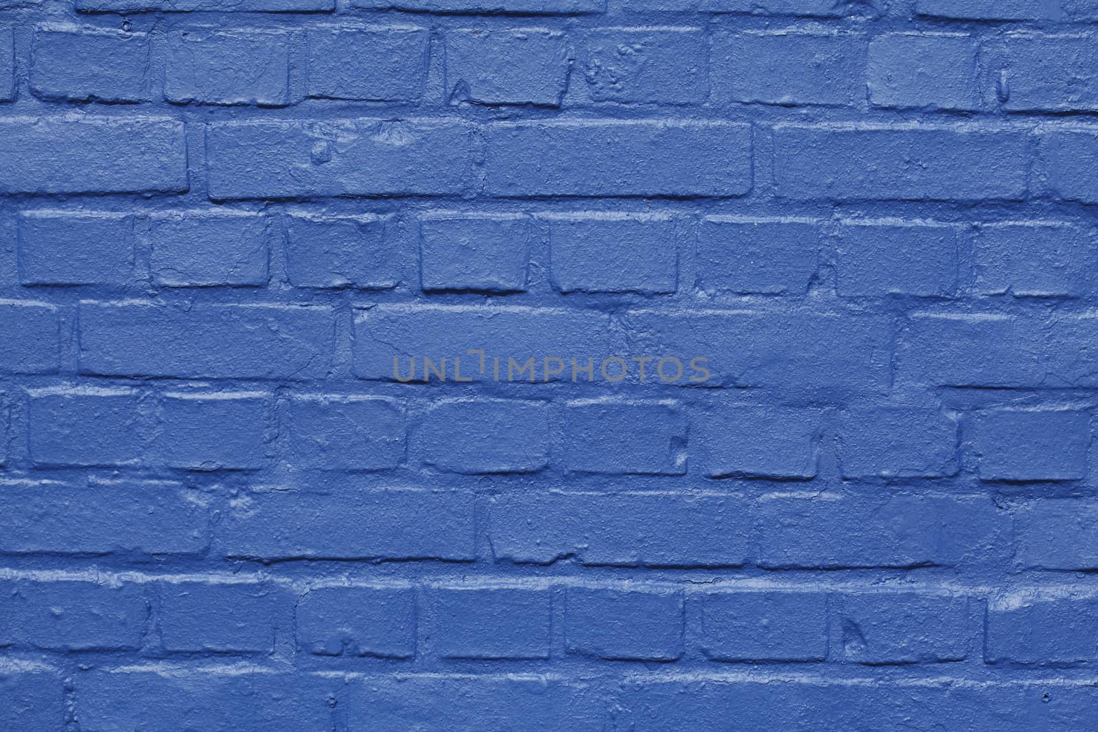 Blue Bricks with Blue srew in a Wall