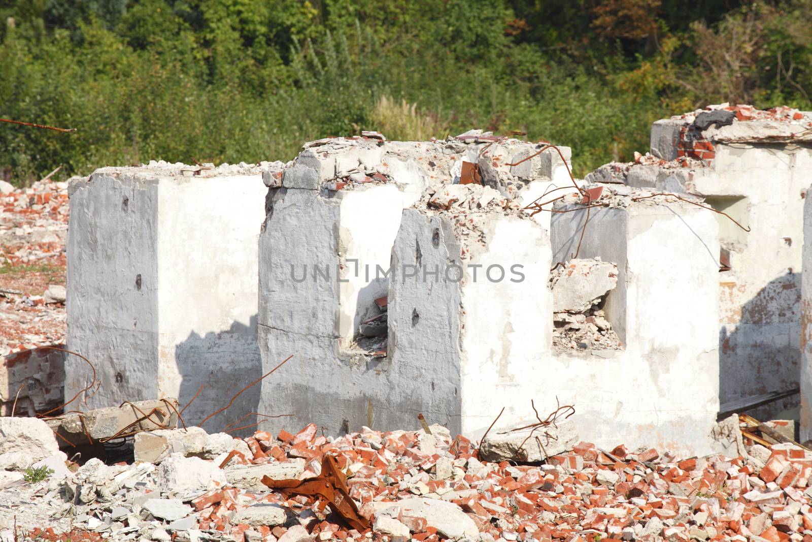 Ruins of a demolished  House