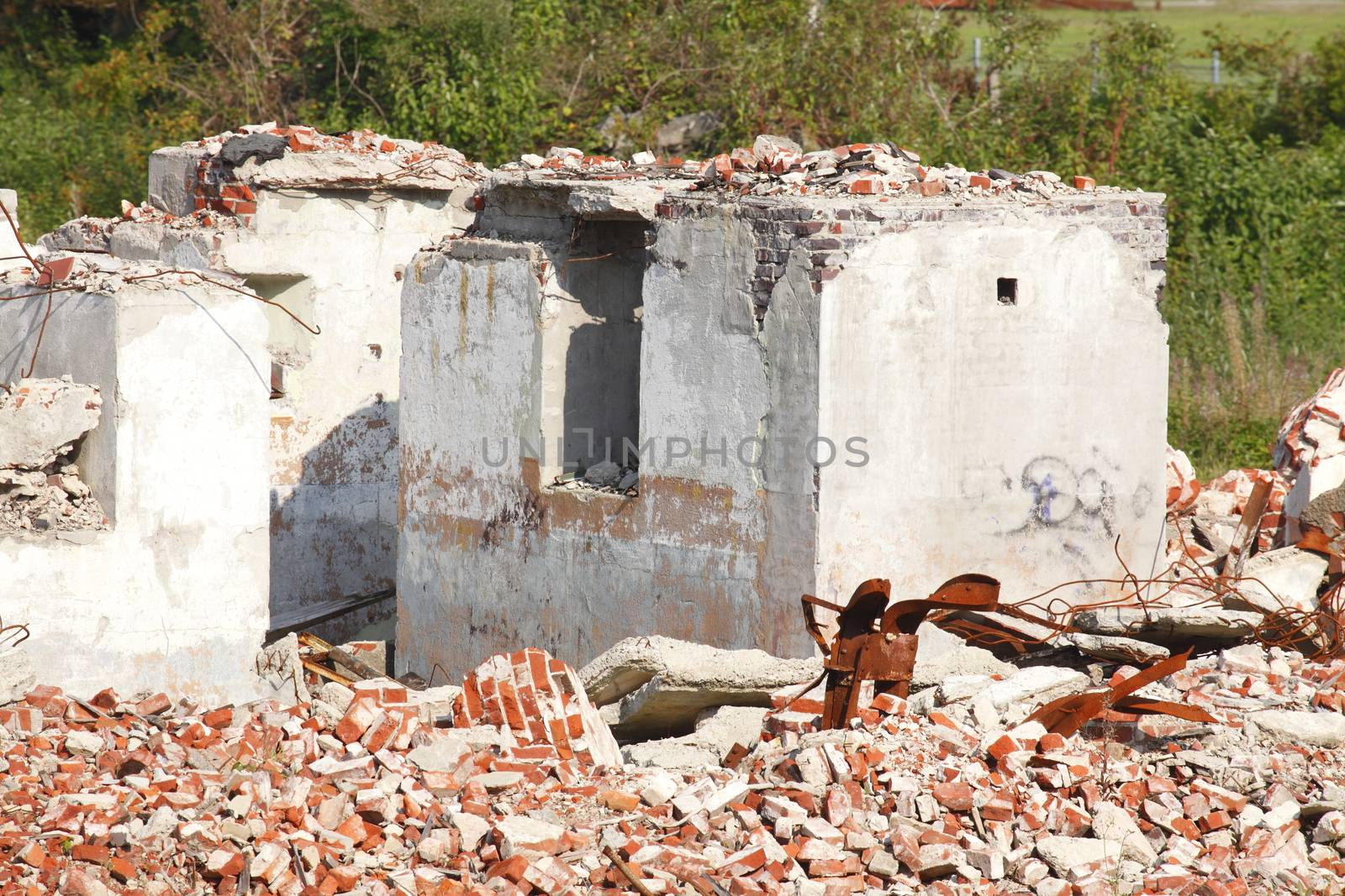 Ruins of a demolished  House