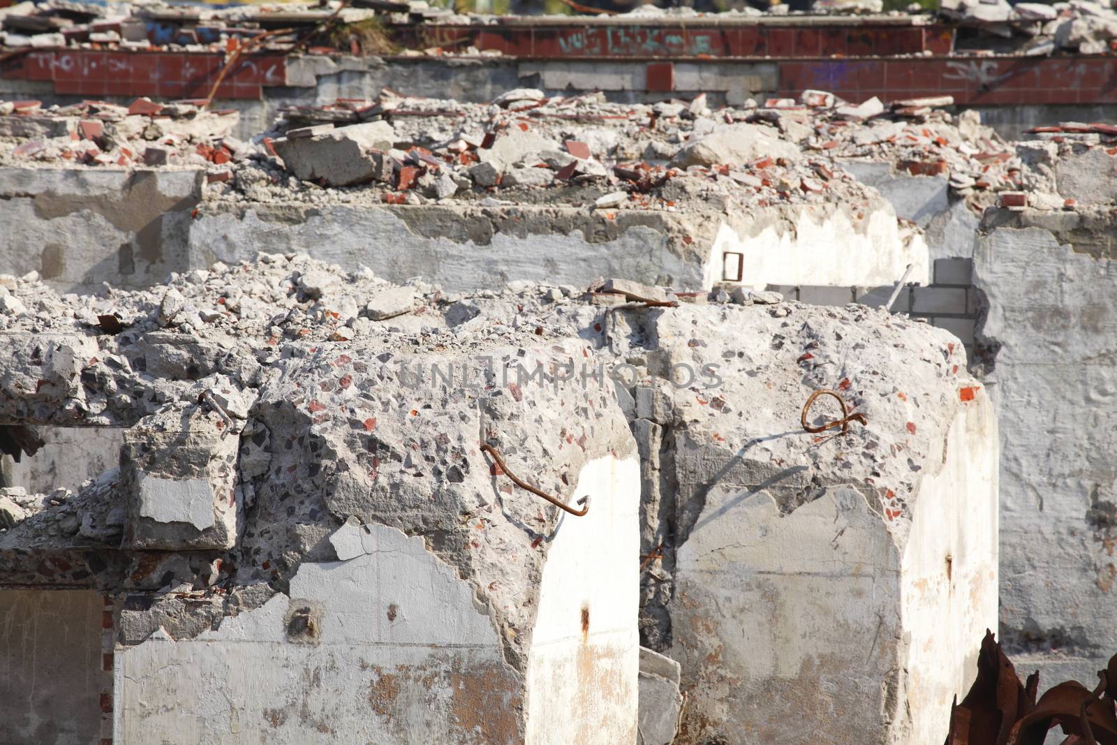 Ruins of a demolished  House