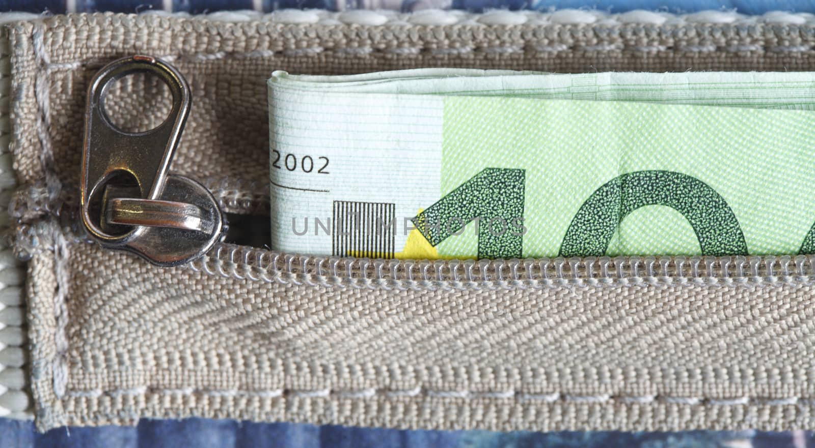 100 Euro Bill in Money Belt