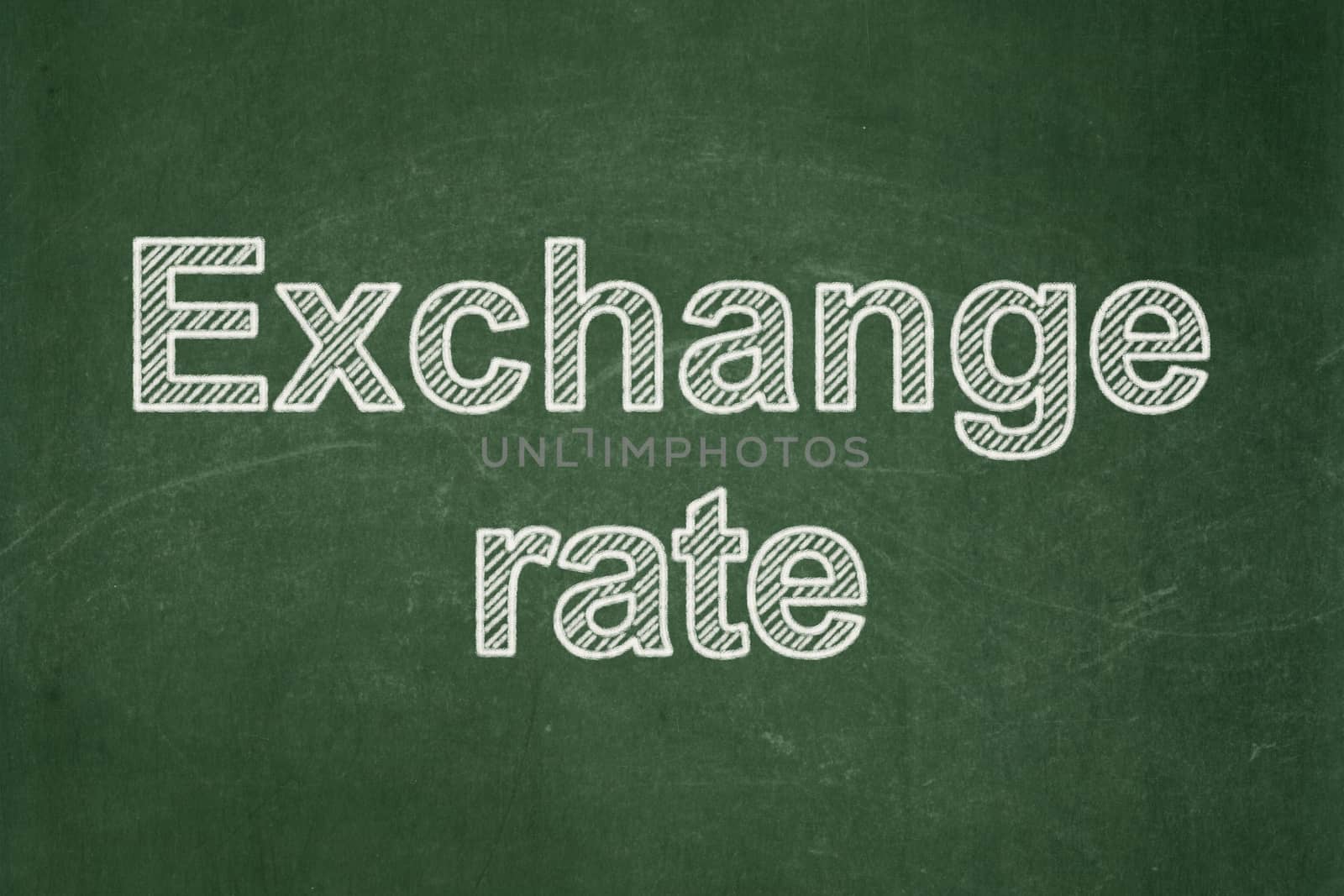 Banking concept: Exchange Rate on chalkboard background by maxkabakov