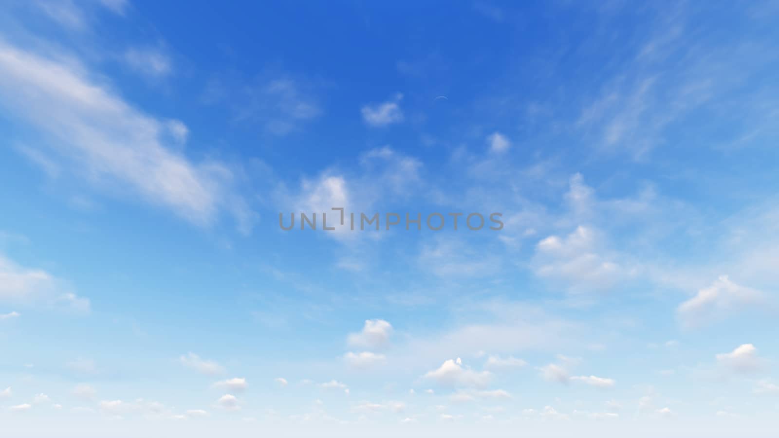 Cloudy blue sky abstract background, blue sky background with tiny clouds, 3d rendering

