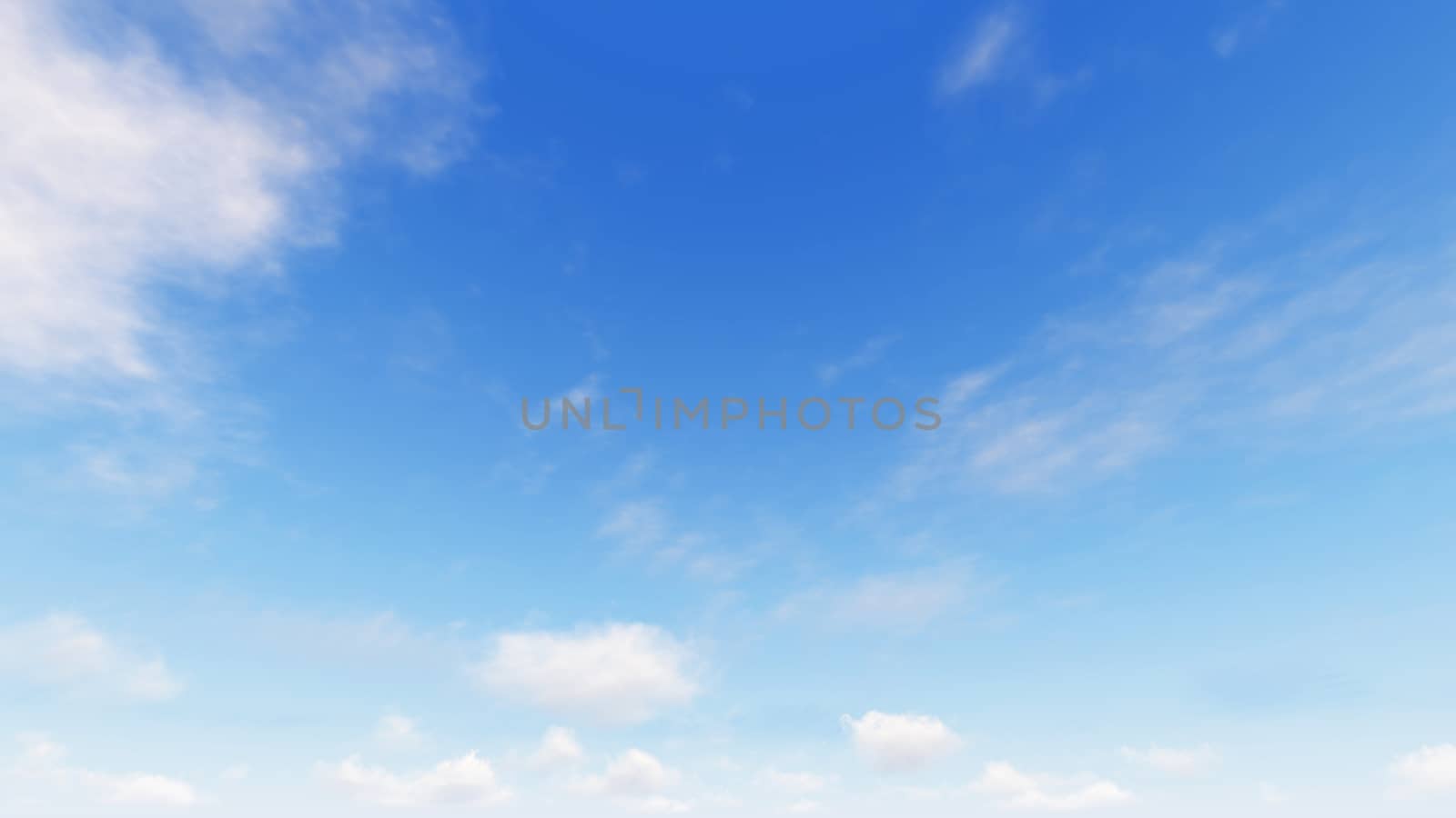 Cloudy blue sky abstract background, blue sky background with tiny clouds, 3d rendering

