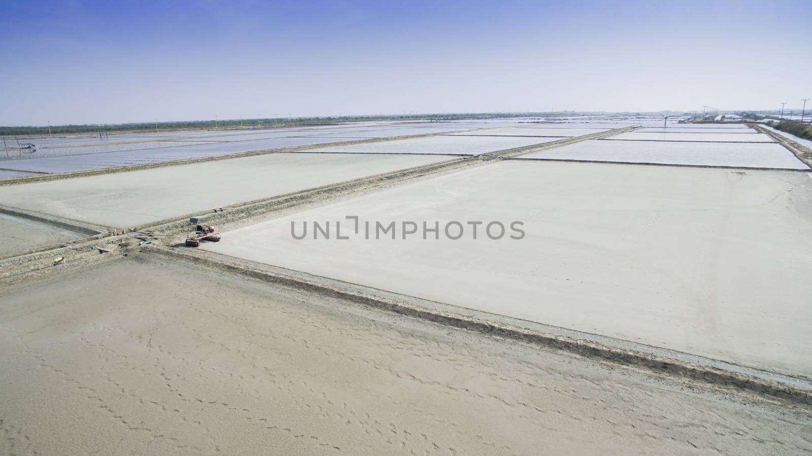 aerial view of agriculture area preparing for producing natural  by khunaspix