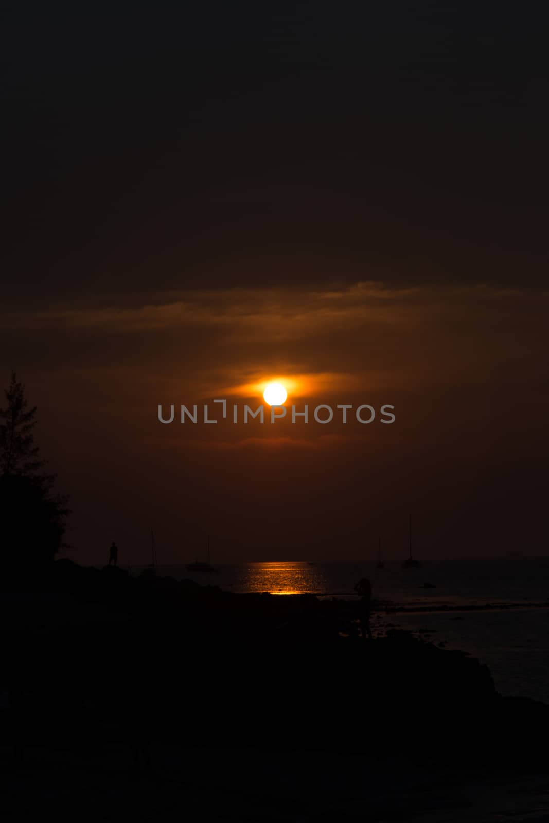 Beautiful sunset at Koh Lipe Island by ngarare