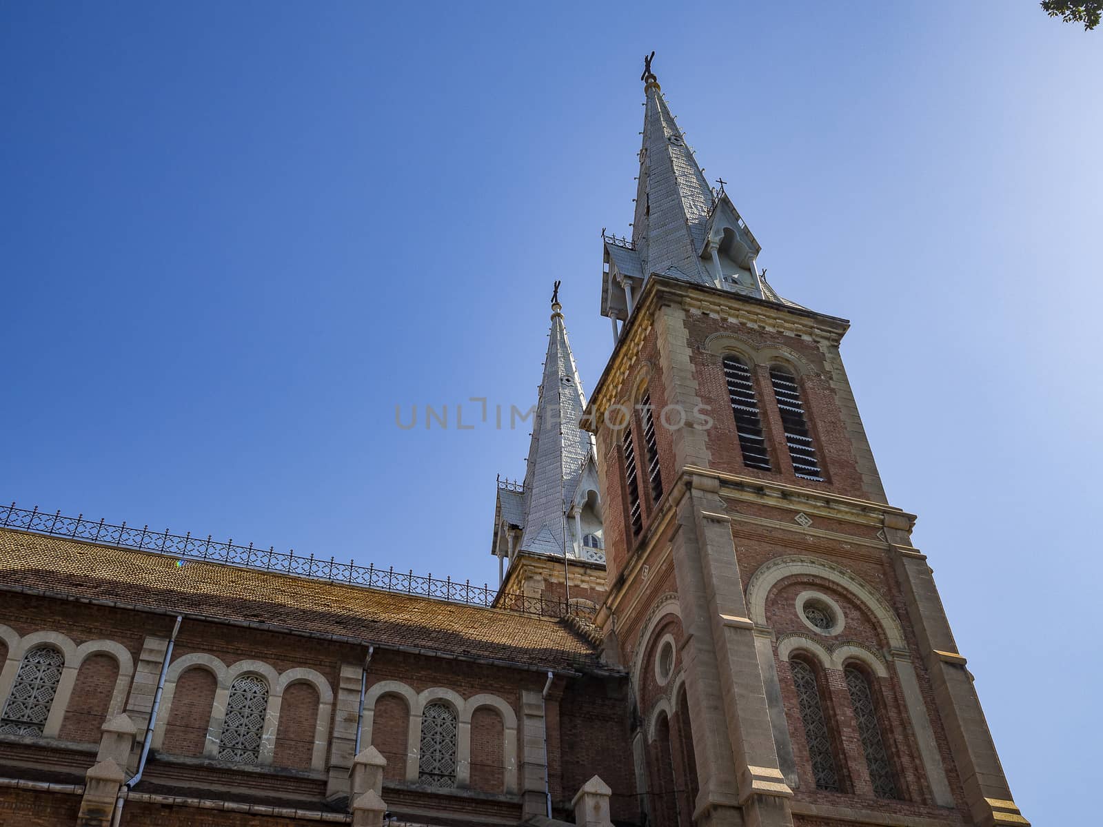 Notre Dame Cathedral (Vietnamese: Nha Tho Duc Ba), build in 1883 in Ho Chi Minh city, Vietnam. The church is established by French colonists