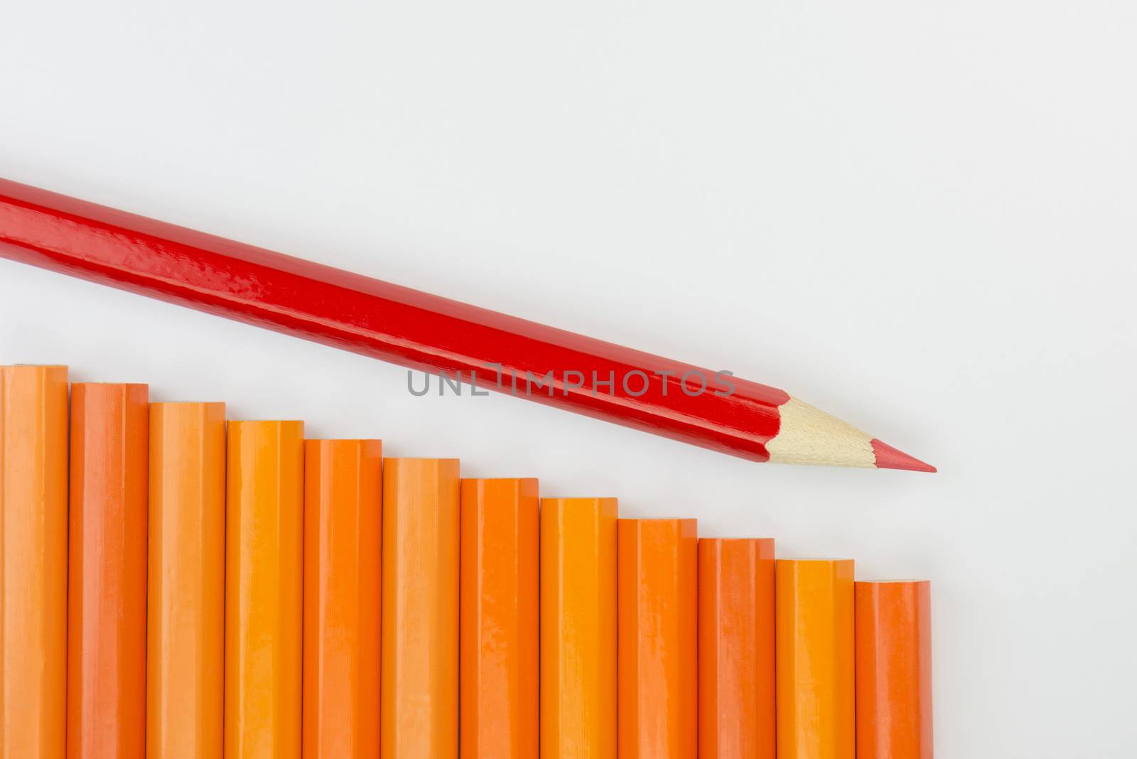 Collection of colorful pencils as a background picture visualization of retrograde results
