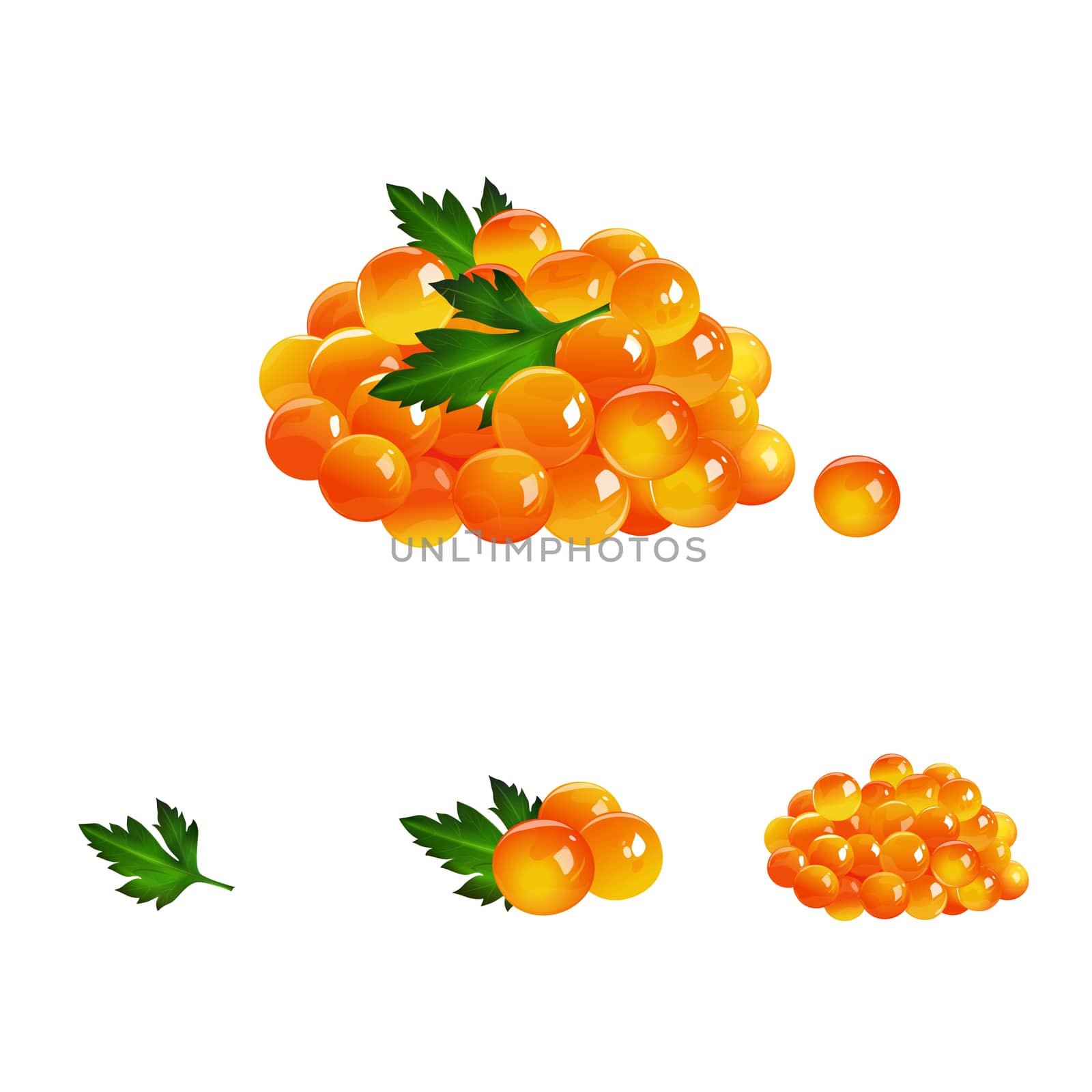 Red Caviar, Isolated Illustration by ConceptCafe