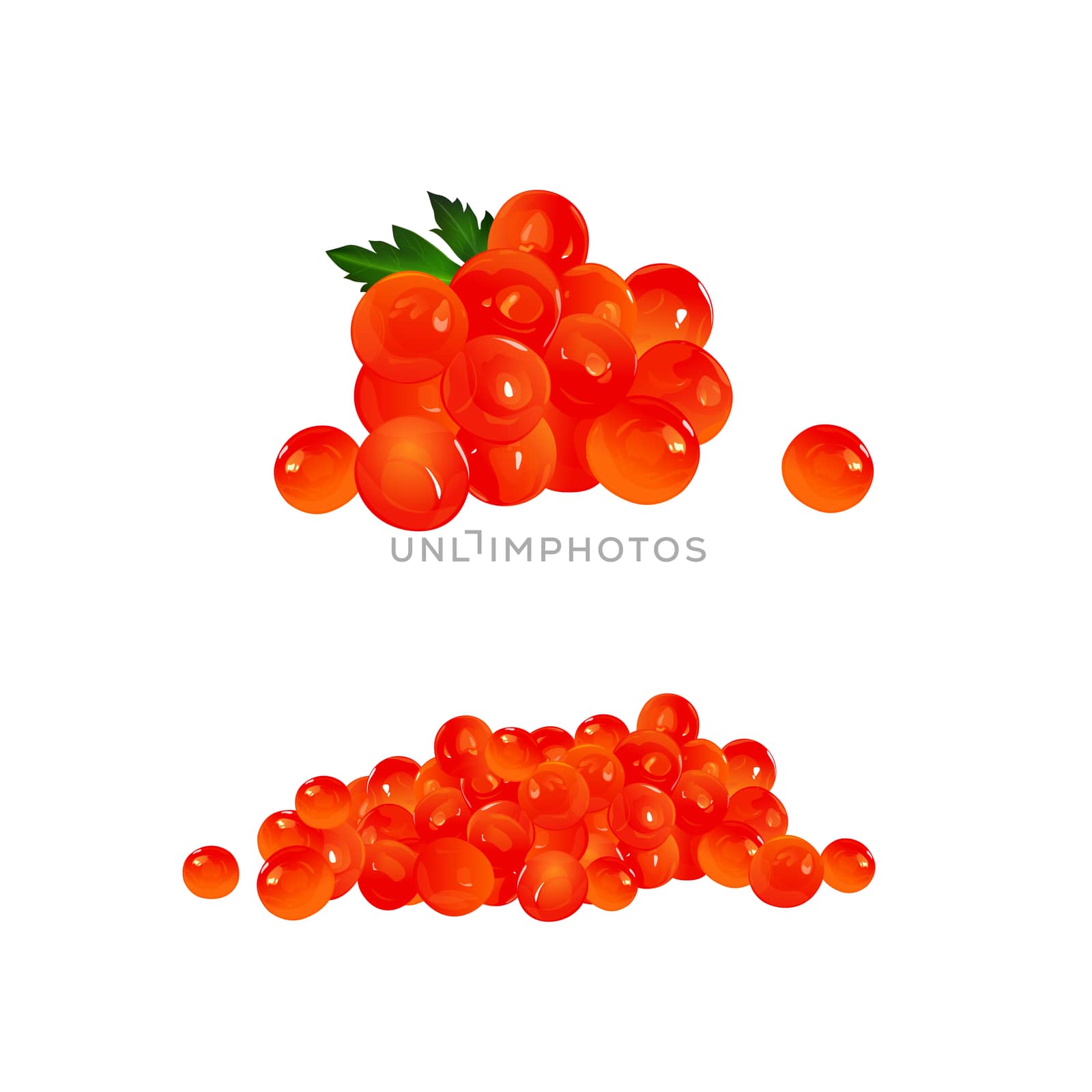 Red Caviar, Isolated Illustration by ConceptCafe