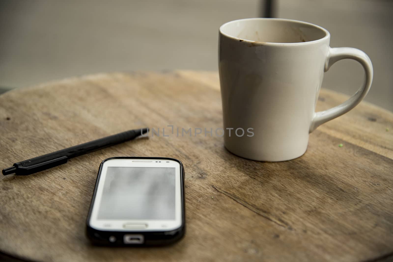 coffee and phone by edella
