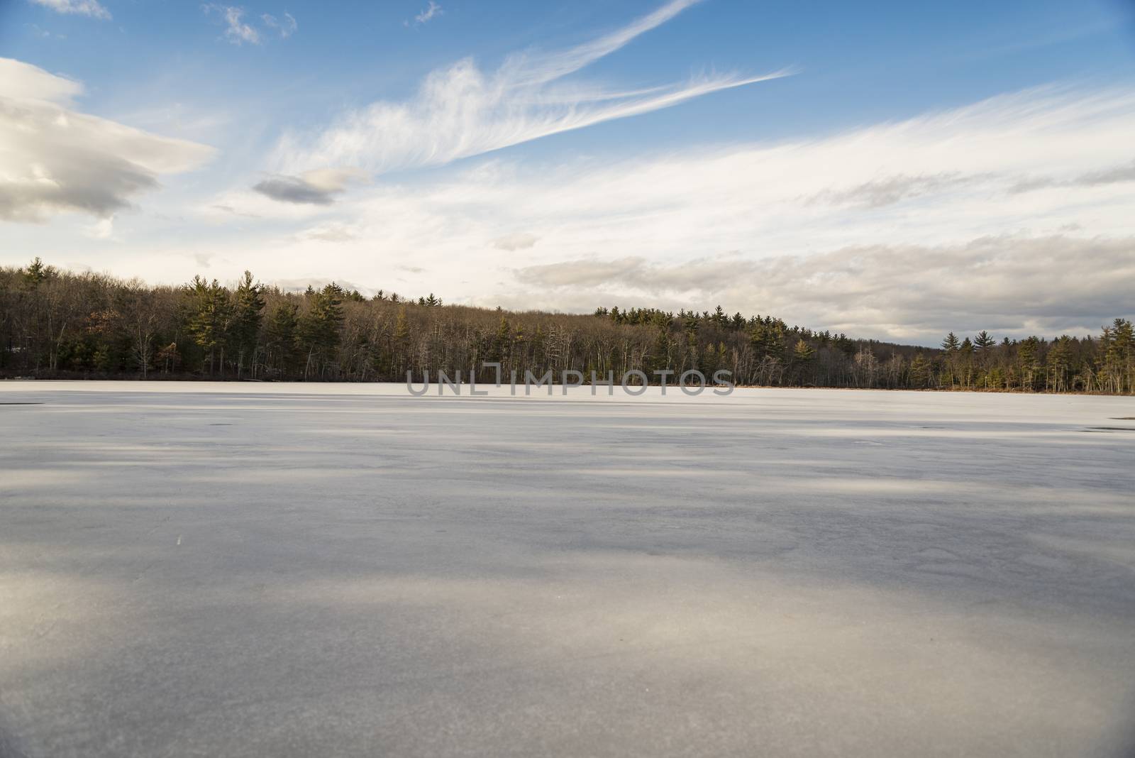 view of an iced lake by edella