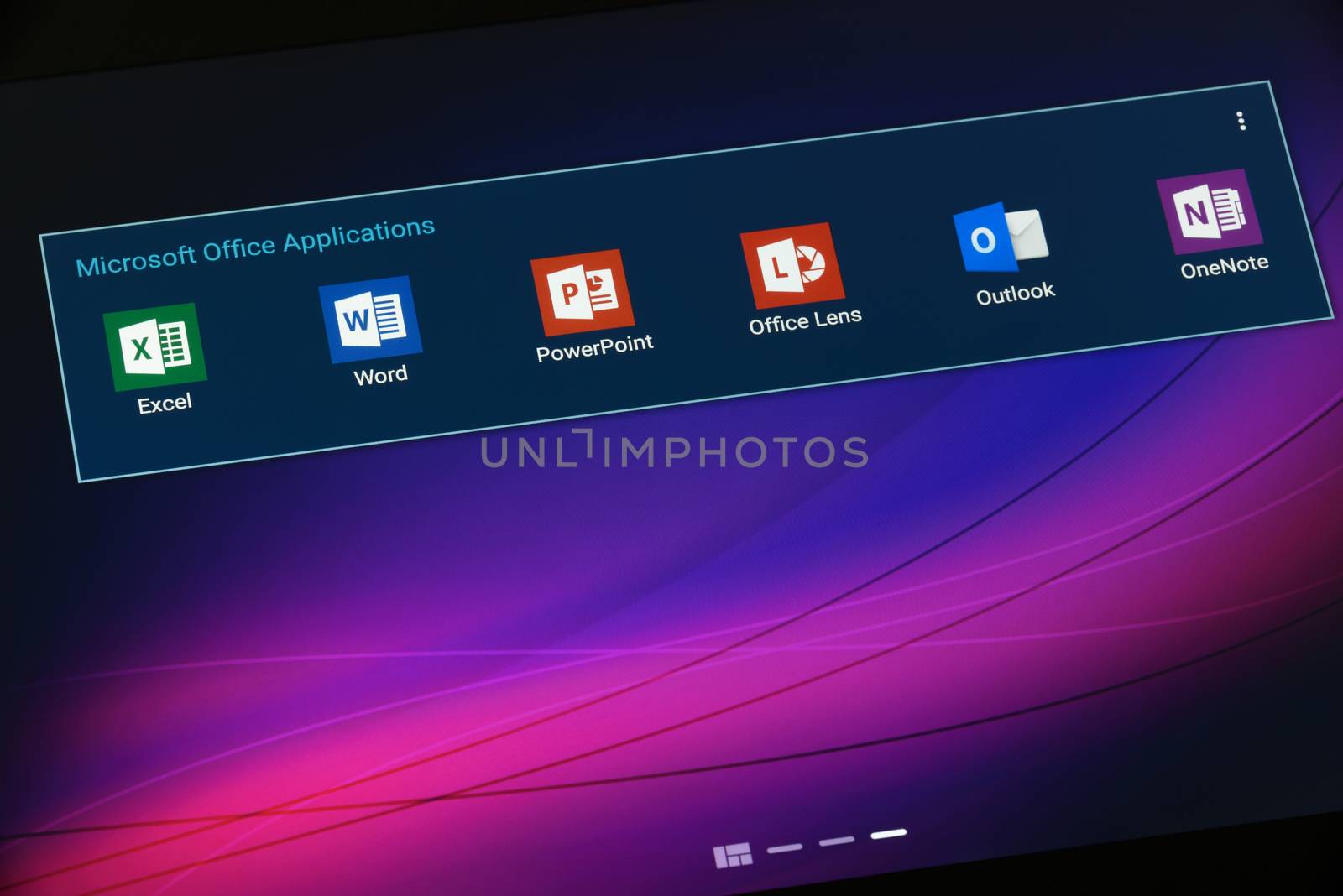 Microsoft Office Applications on Tablet with Android by wdnet_studio