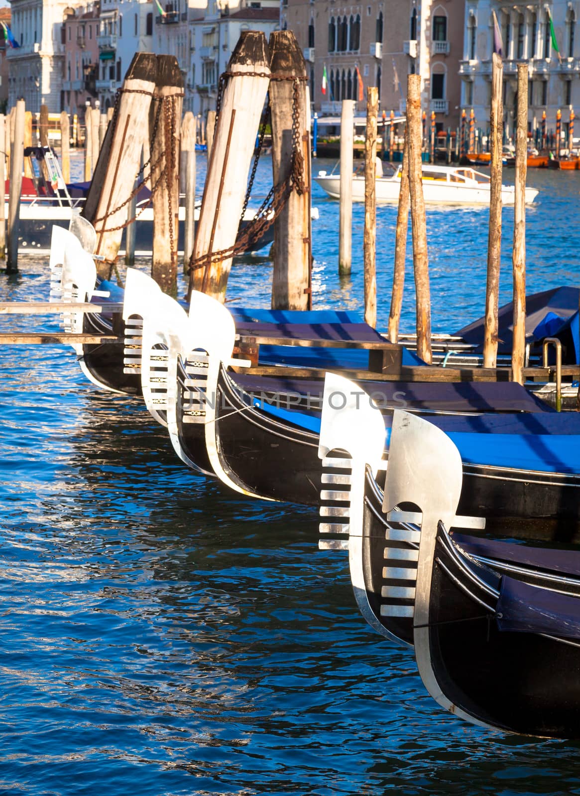 Venice, Italy. Gondolas detail by Perseomedusa