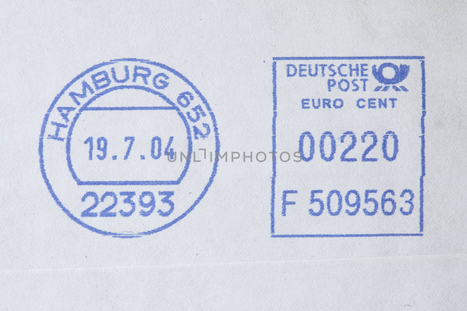 Poststamp from Hamburg