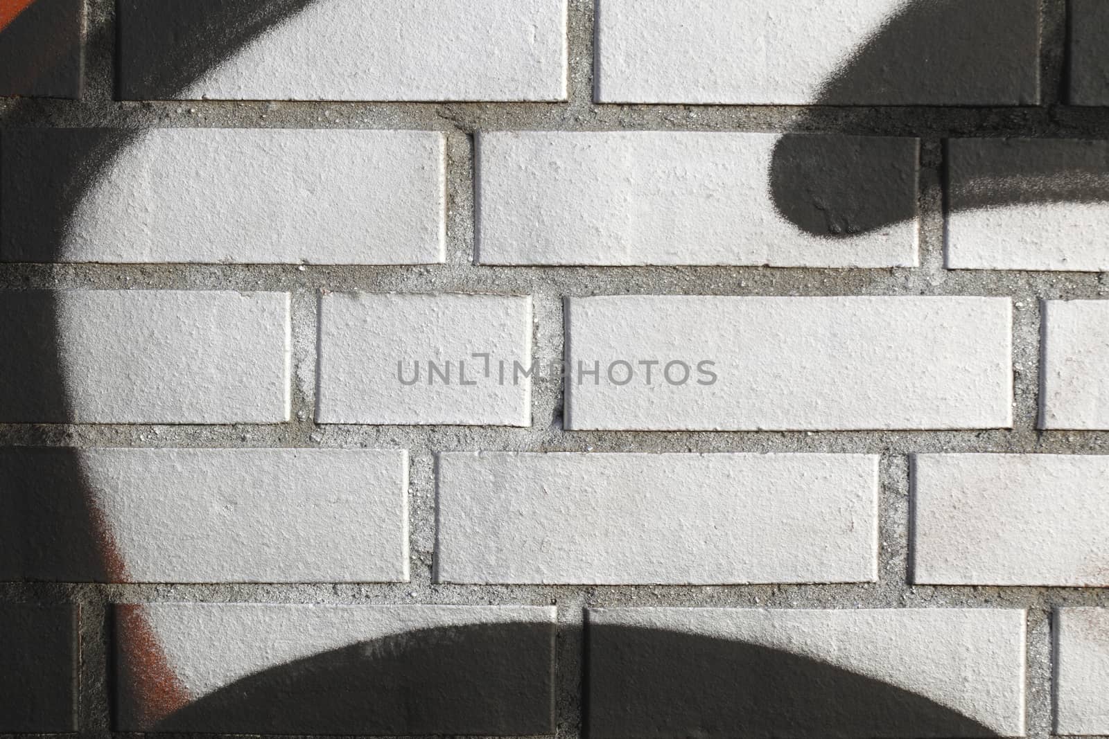 Silver painted brick wall