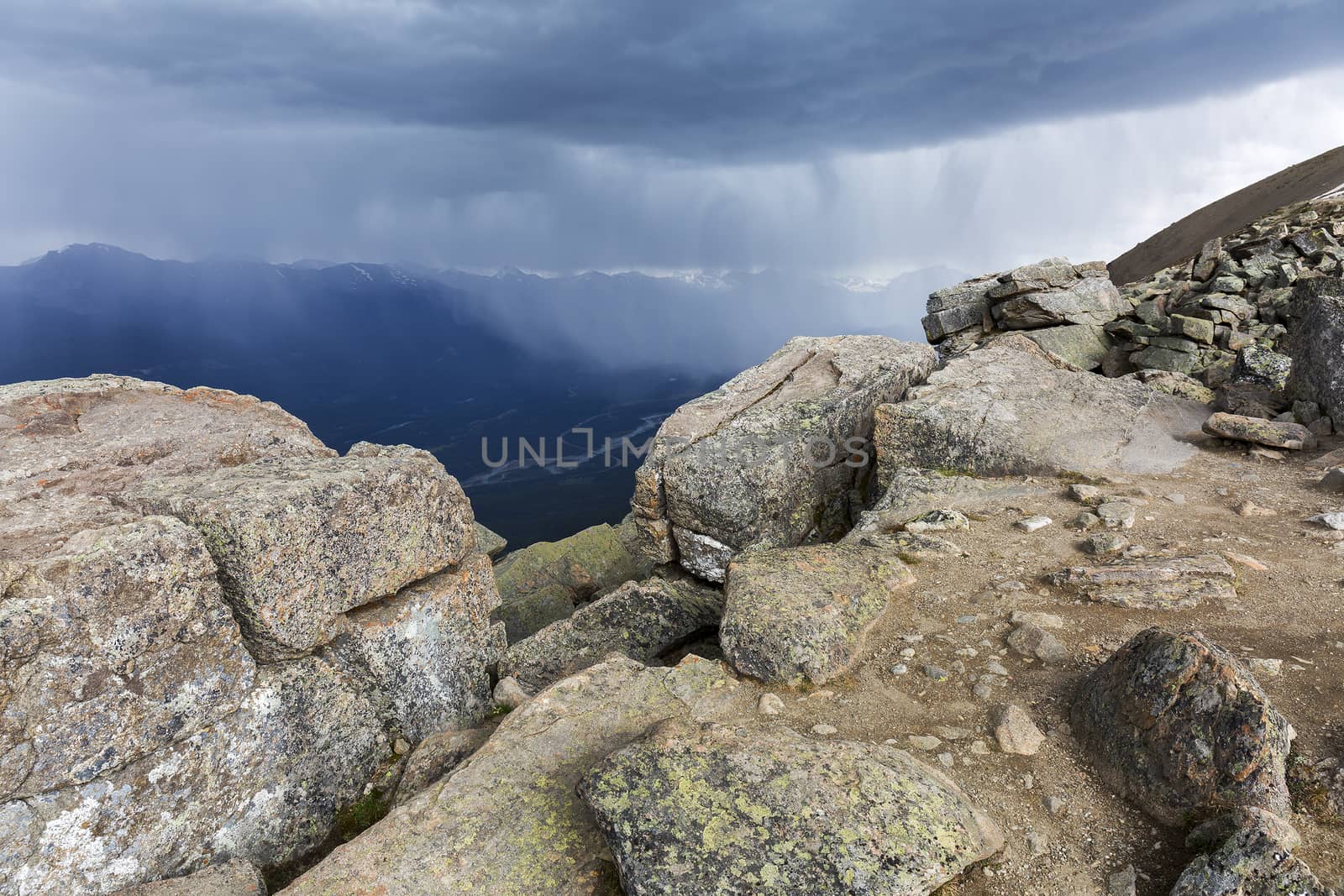 Approaching Thunderstorm - Jasper National Park, Canada by gonepaddling