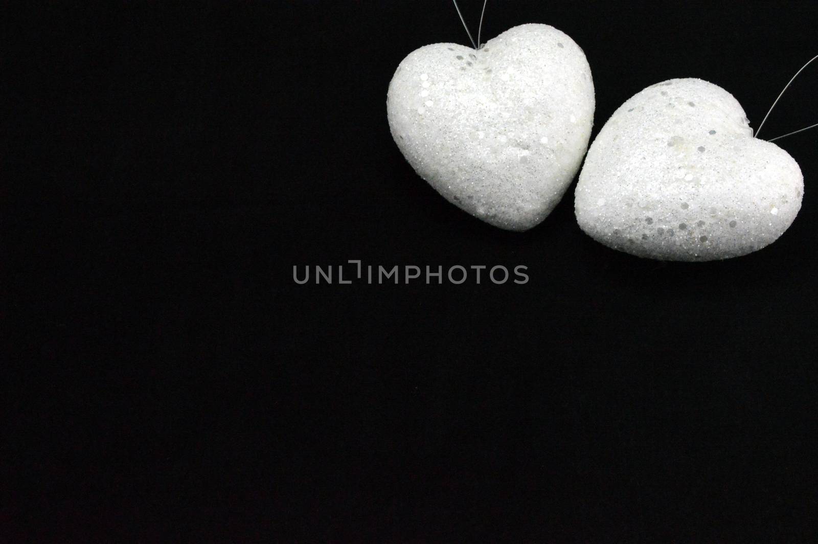 Two white hearts  by Philou1000