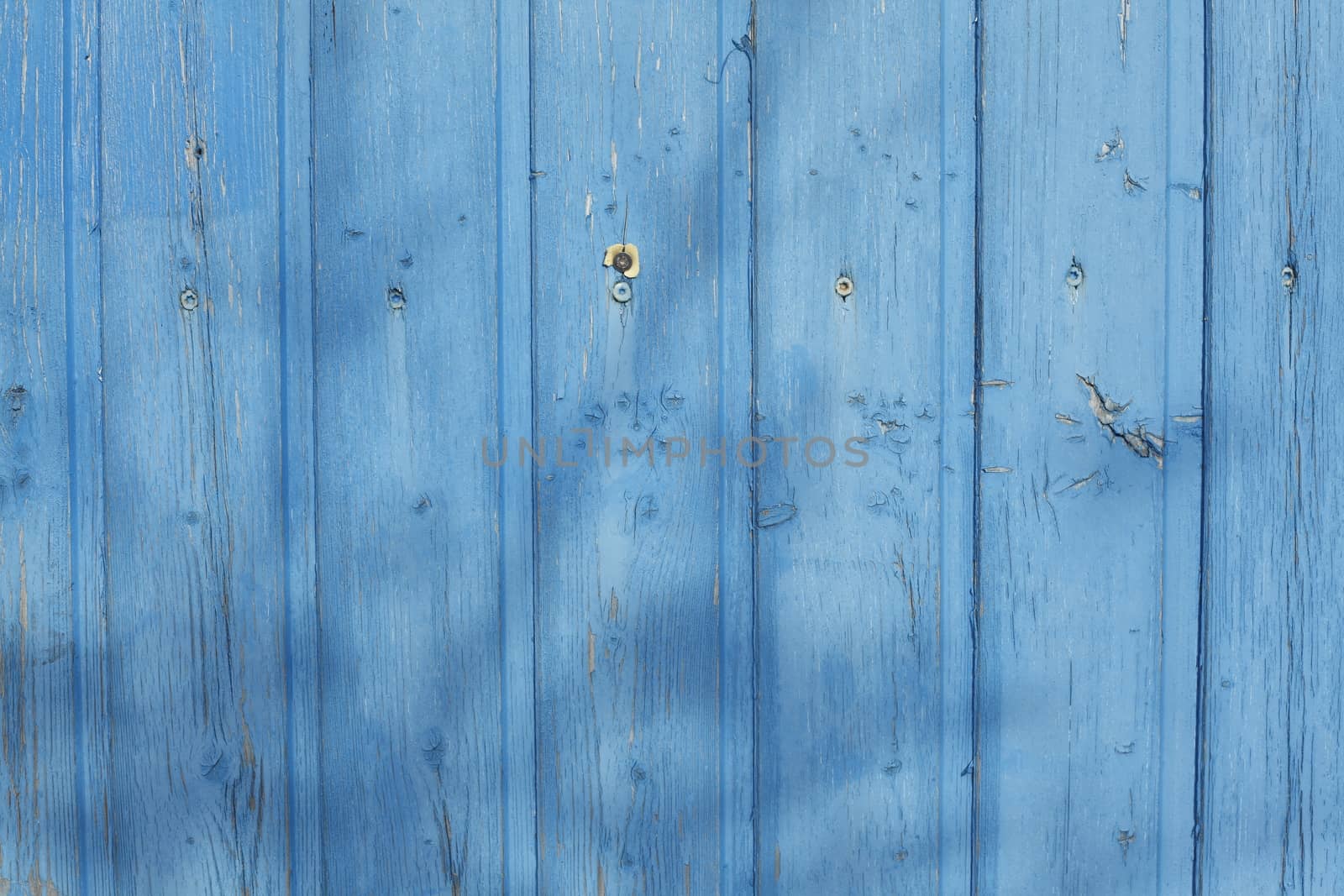 blue painted wooden boards