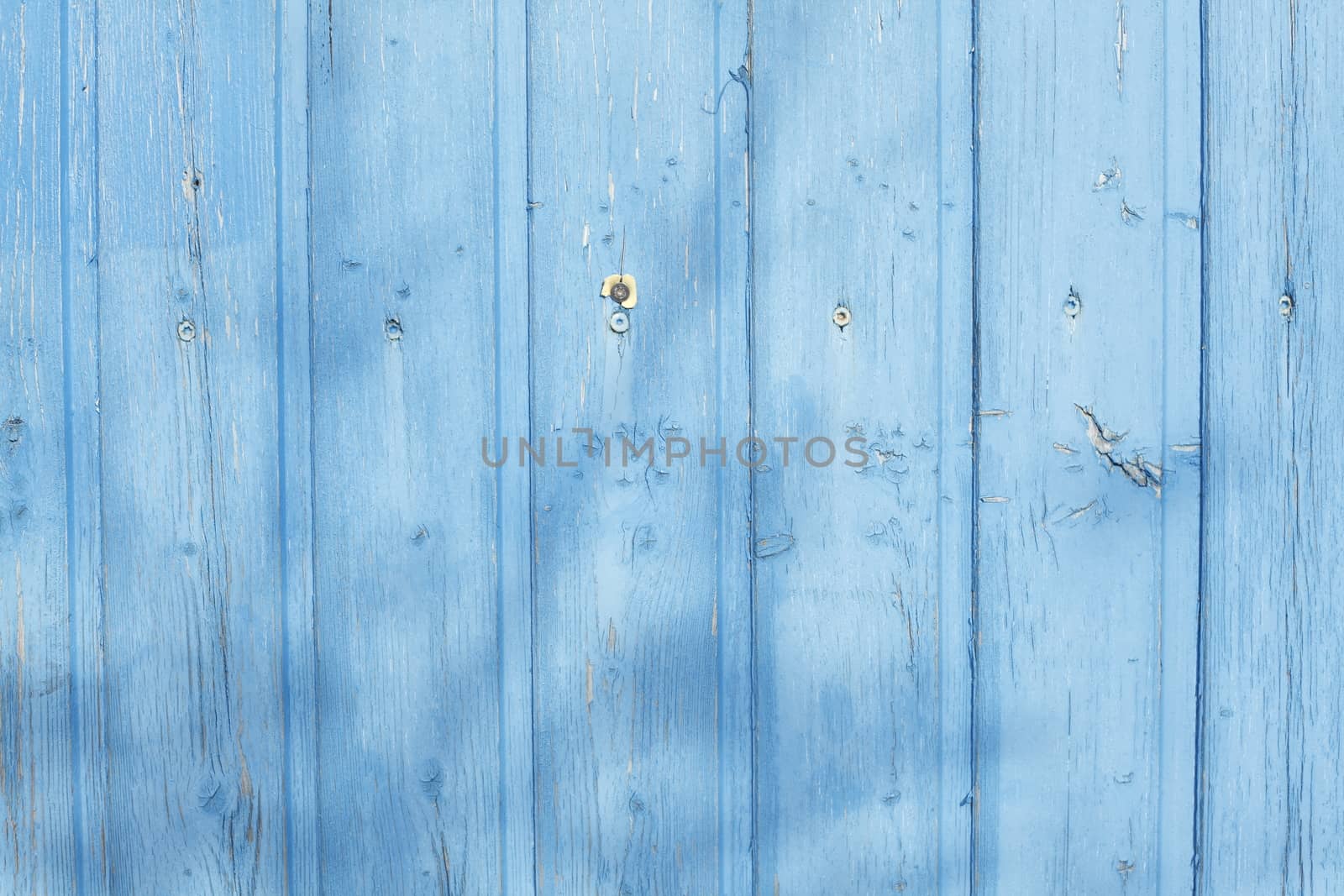 blue painted wooden boards