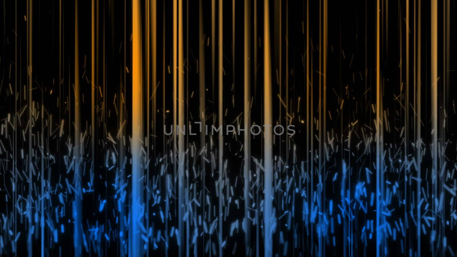 Abstract background with vertical lines and spark particles