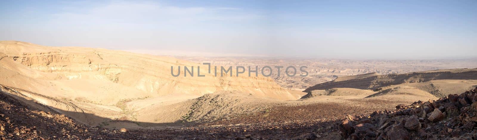 Wide angle panorama of Desert landscape by javax
