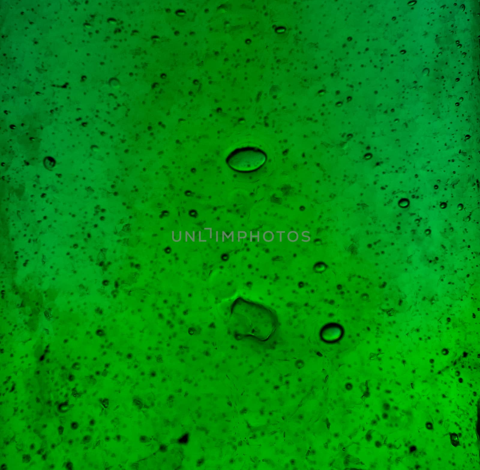 Texture of green glass bottles