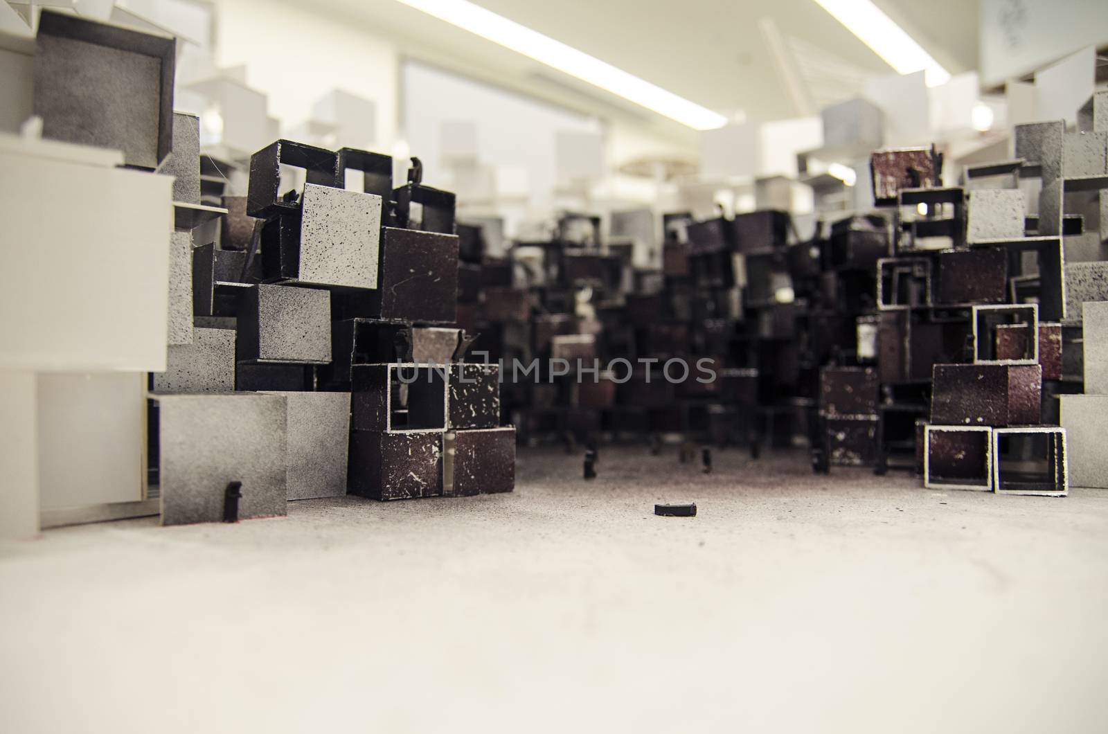 Abstract architectural model of city in China by Vanzyst