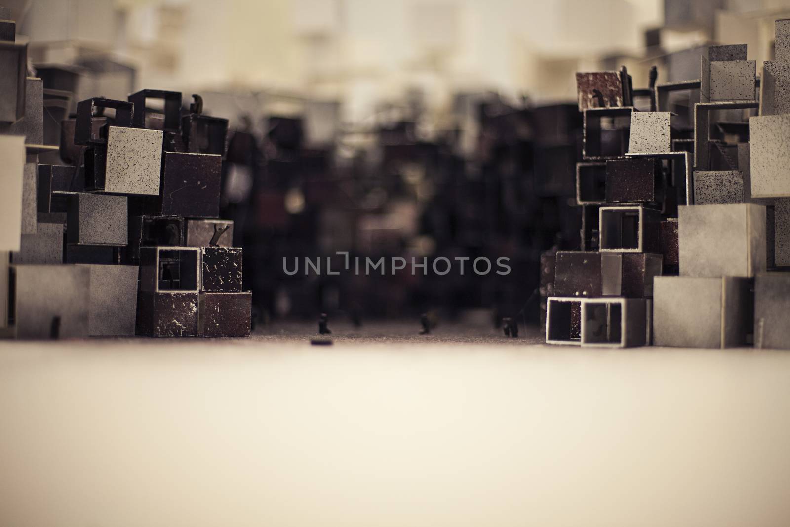 Abstract architectural model of city in China by Vanzyst