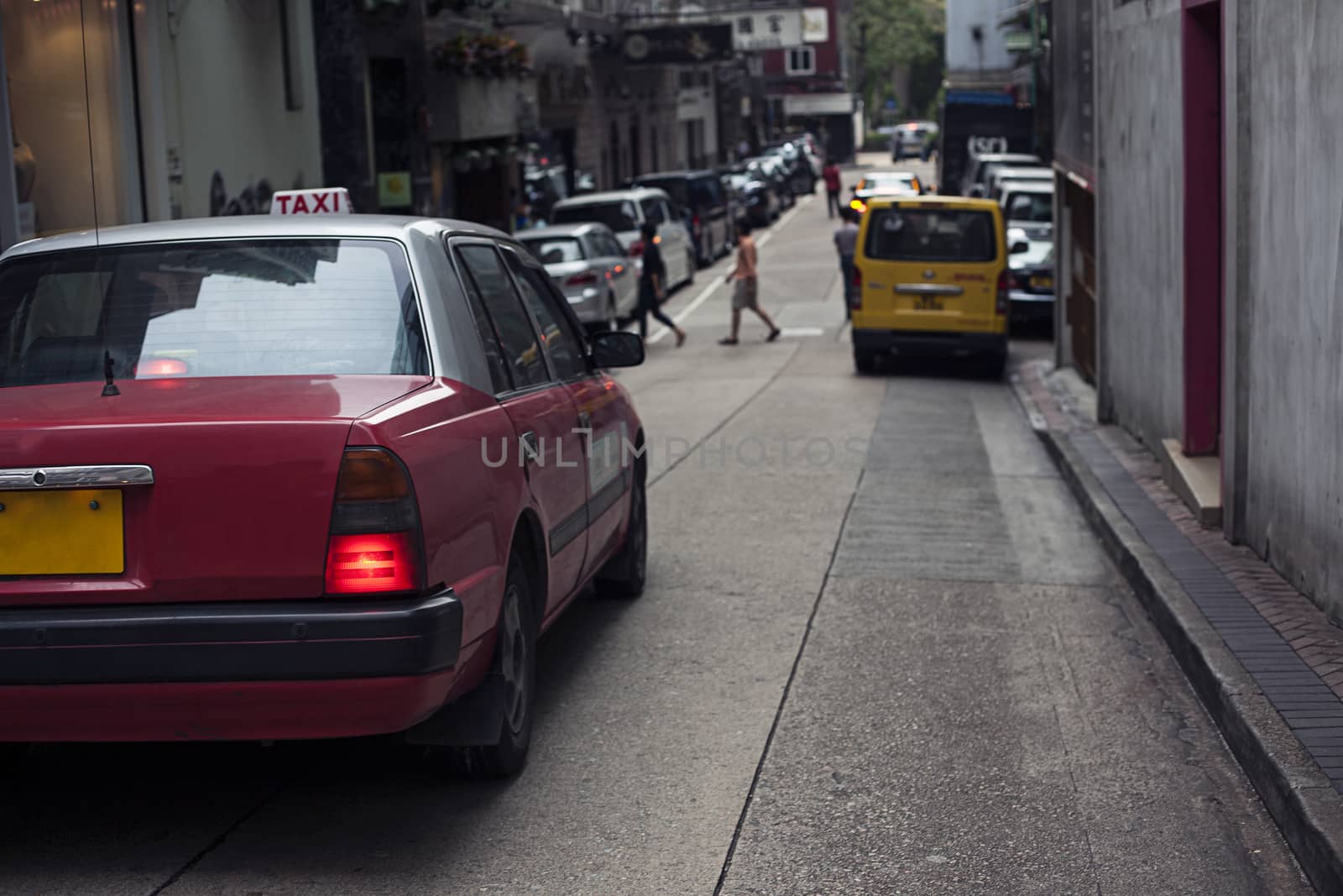 Modern cityscape, street with cars. Perfect urban background