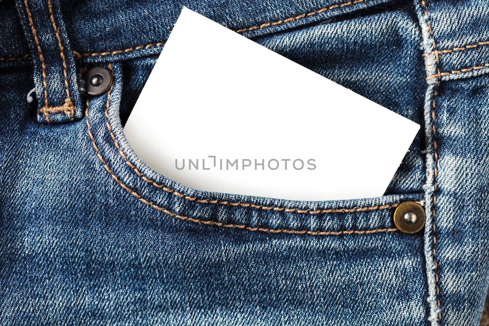 abstract background pocket of jeans with a blank